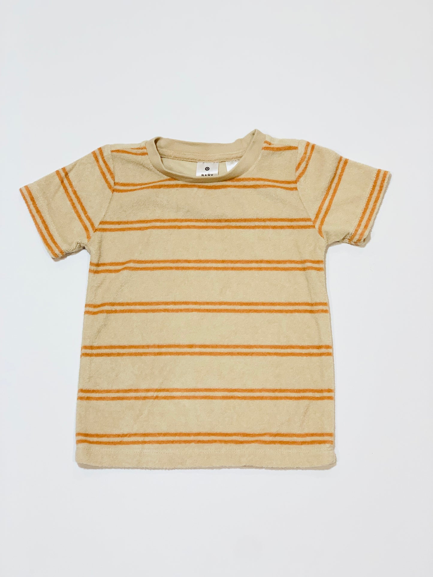 Striped terry tee - Size 2