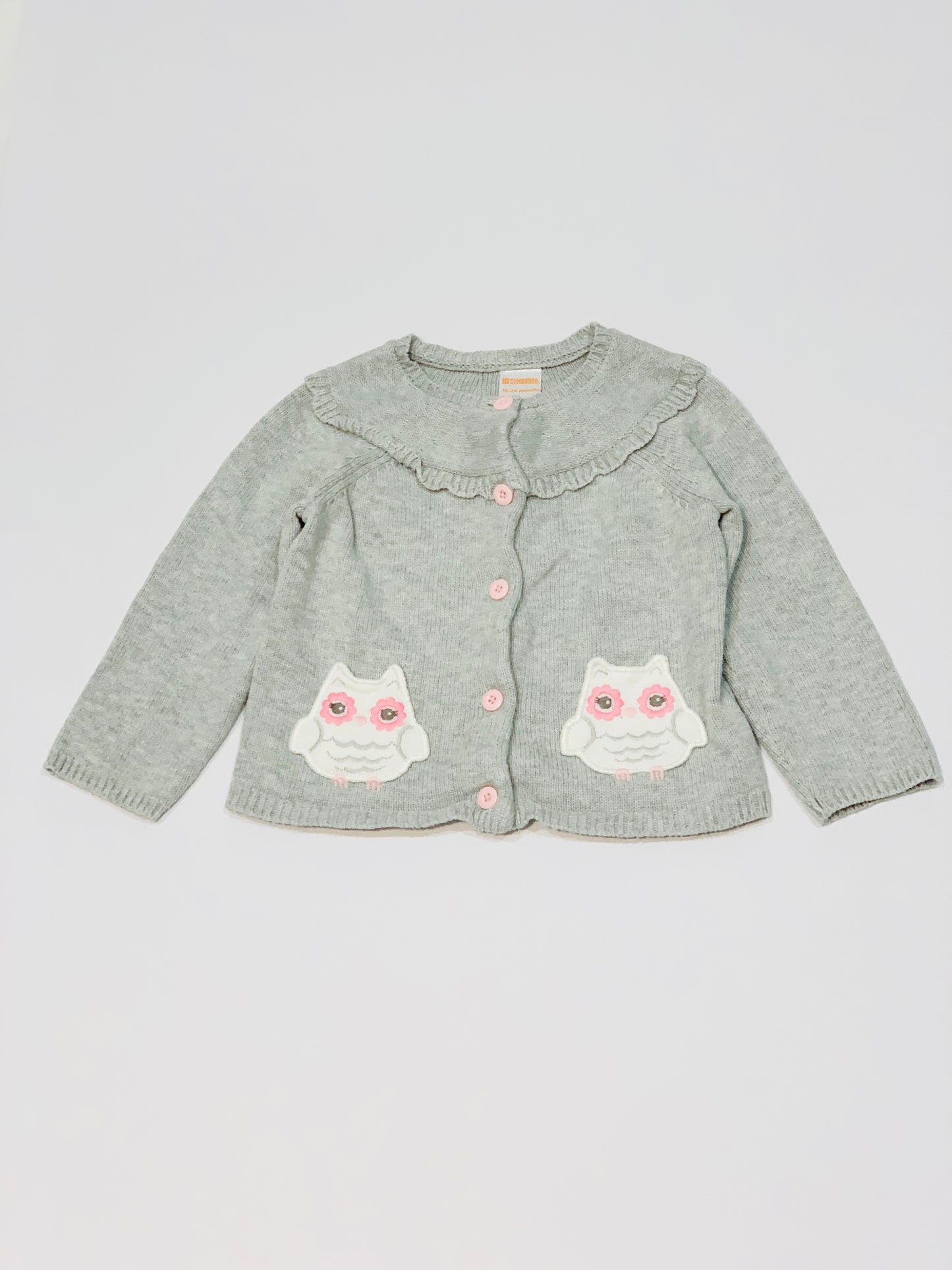 Grey owl cardigan - Size 2