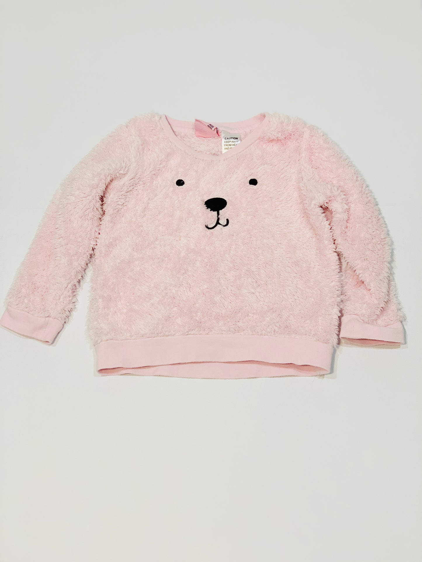 Pink fleece jumper - Size 2