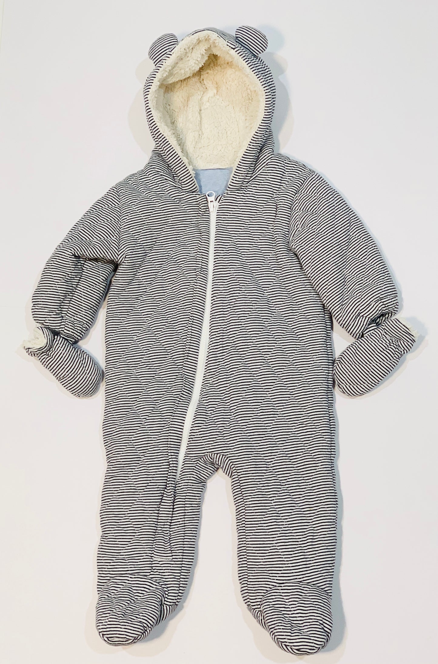 Striped coverall - Size 6-9 months
