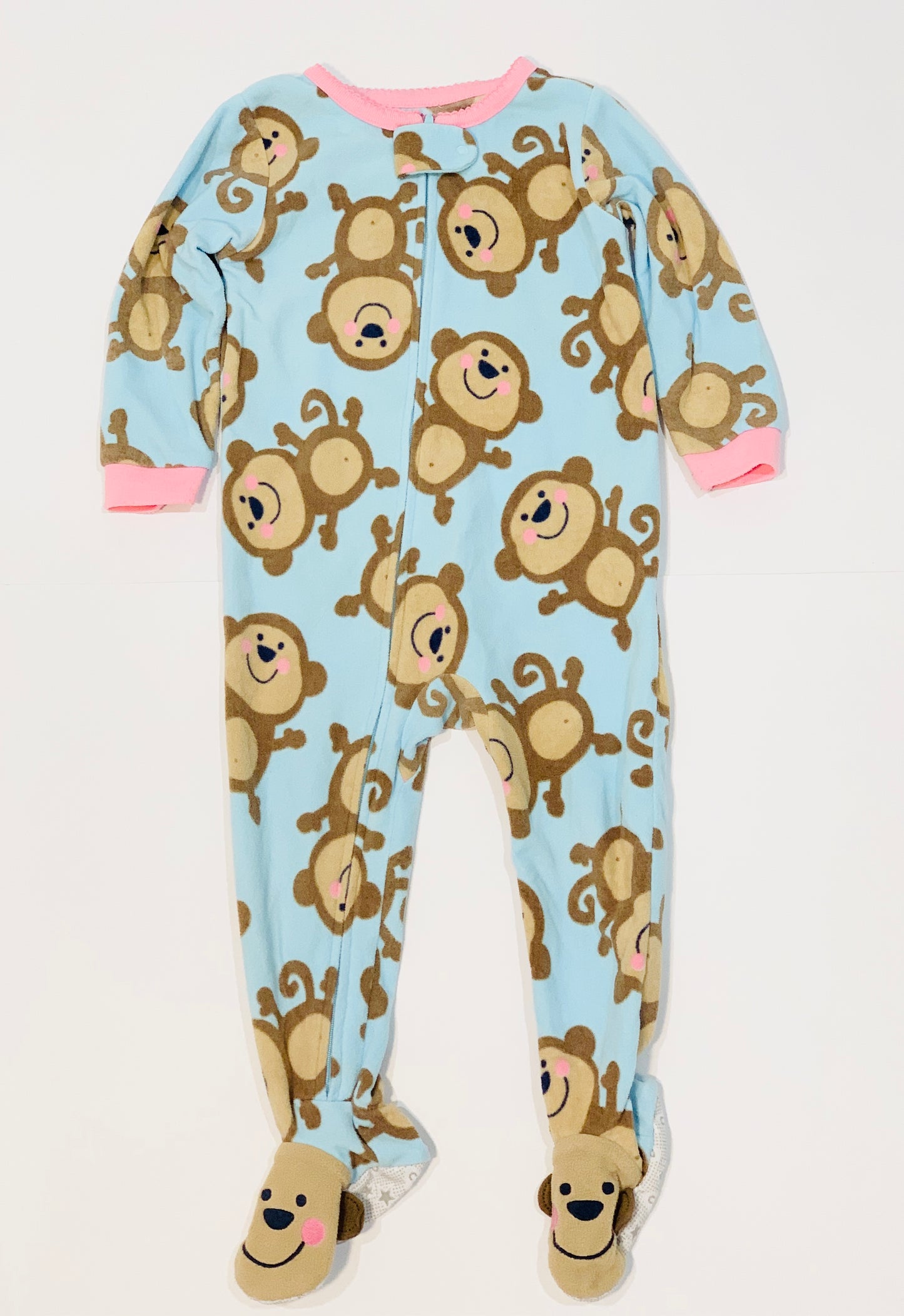 Monkey fleece onesie - Size 18 months