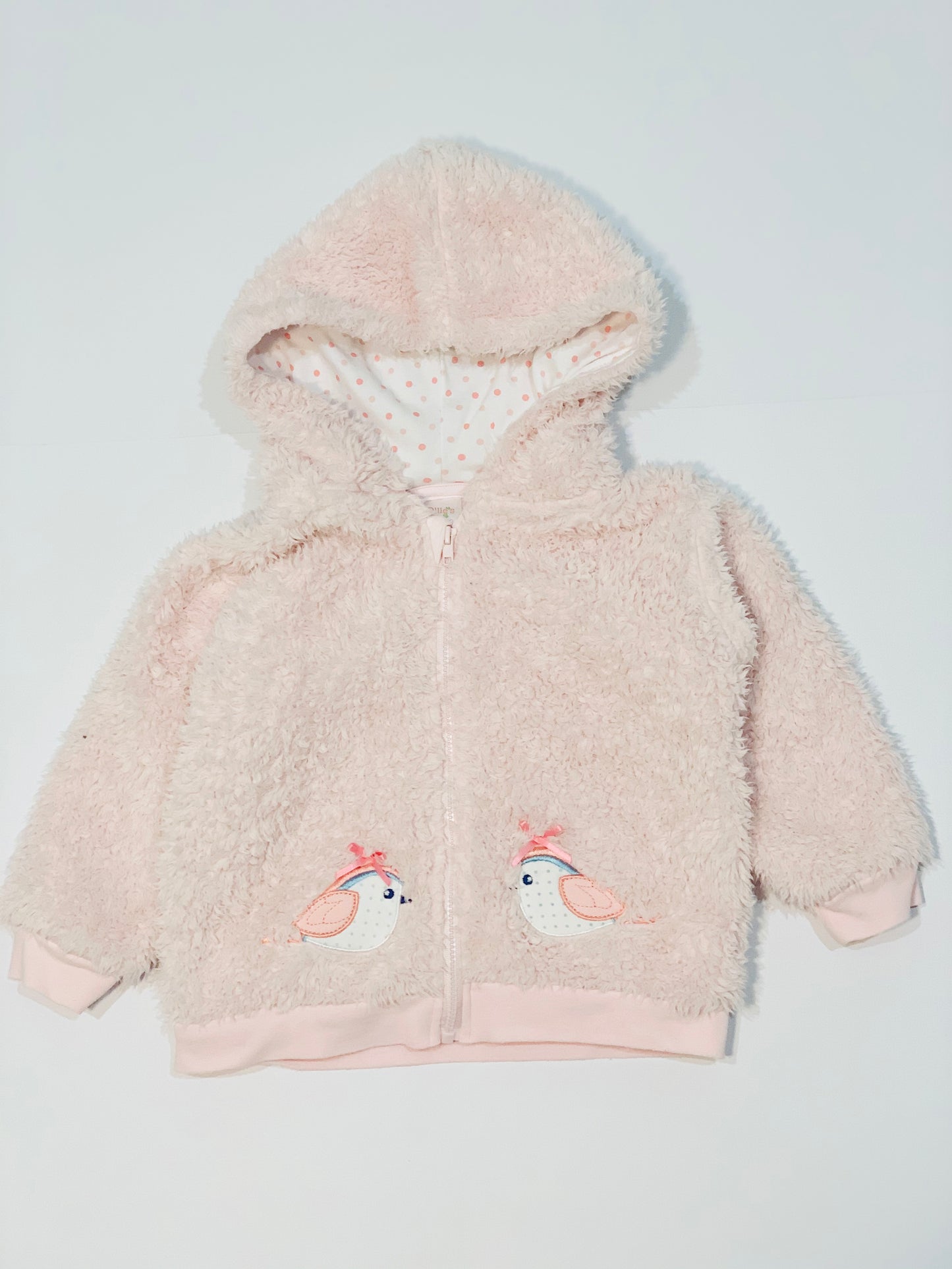 Pink fleece hoodie - Size 1