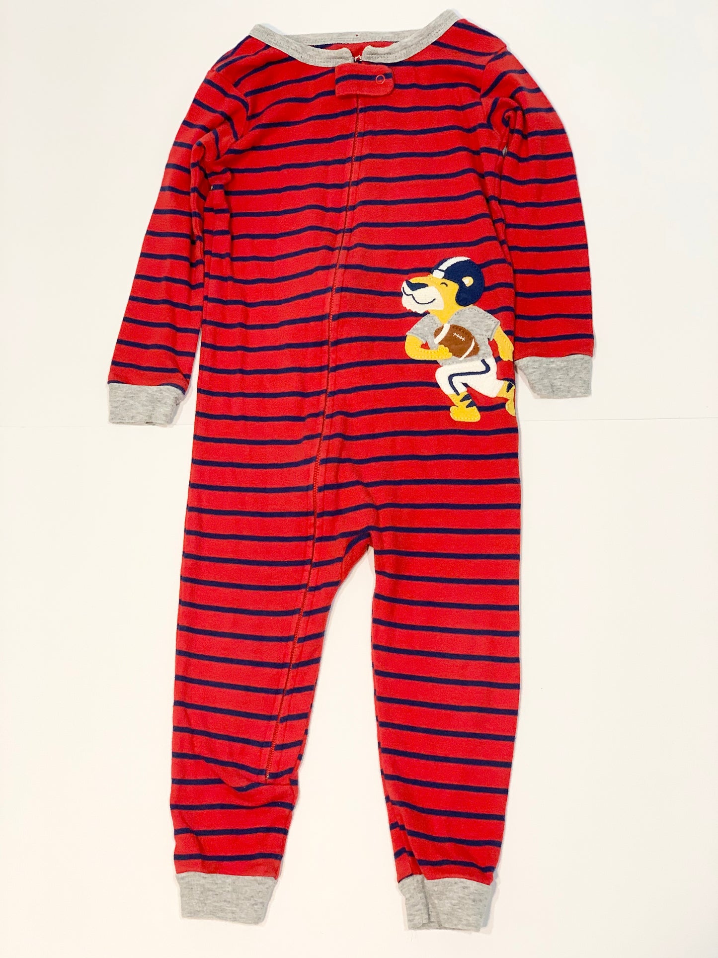 Red striped onesie - Size 2