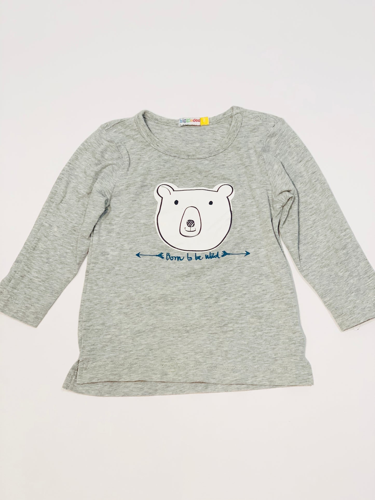 Grey bear tee - Size 2