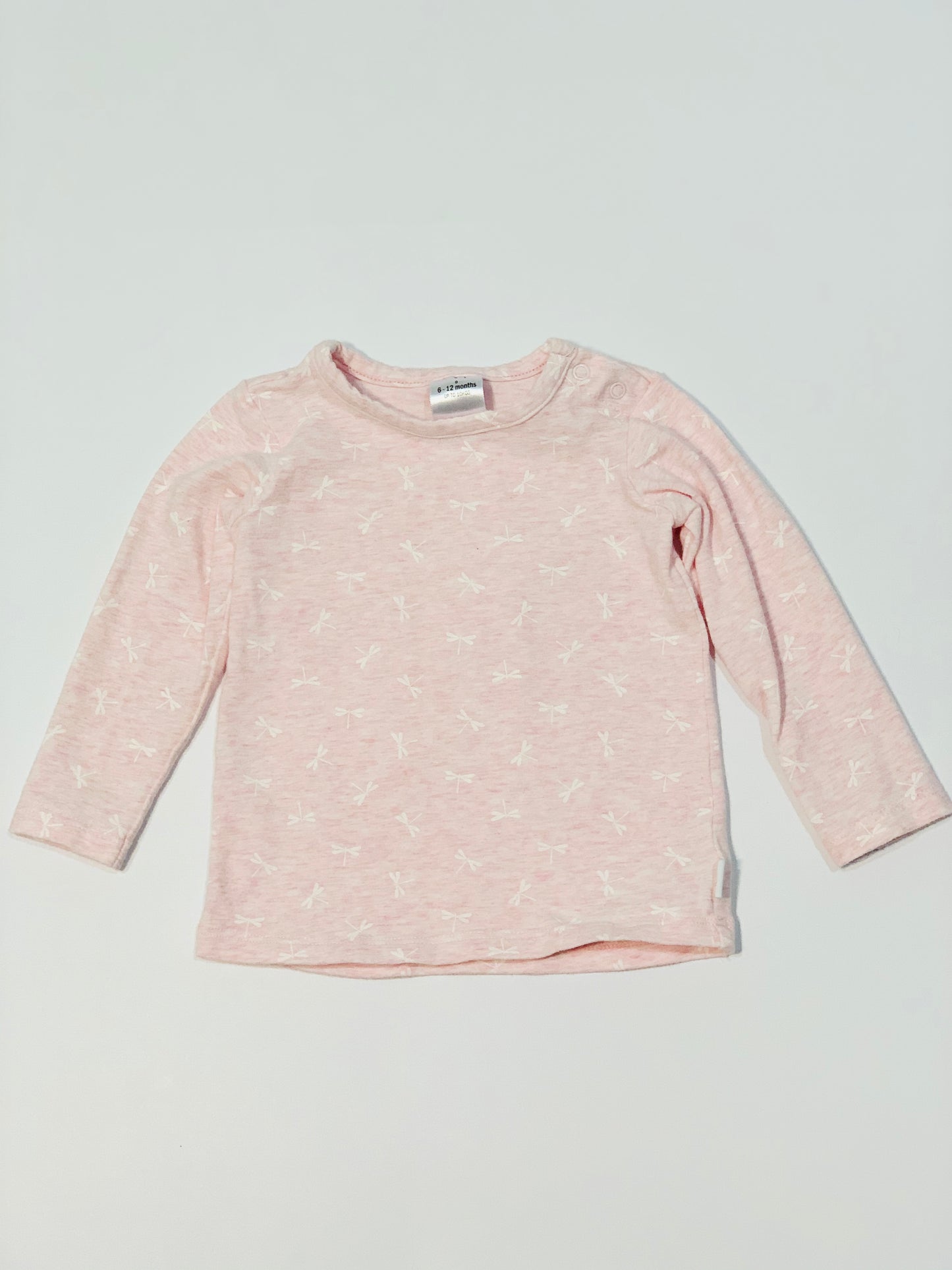 Pink drangonfly top - Size 0