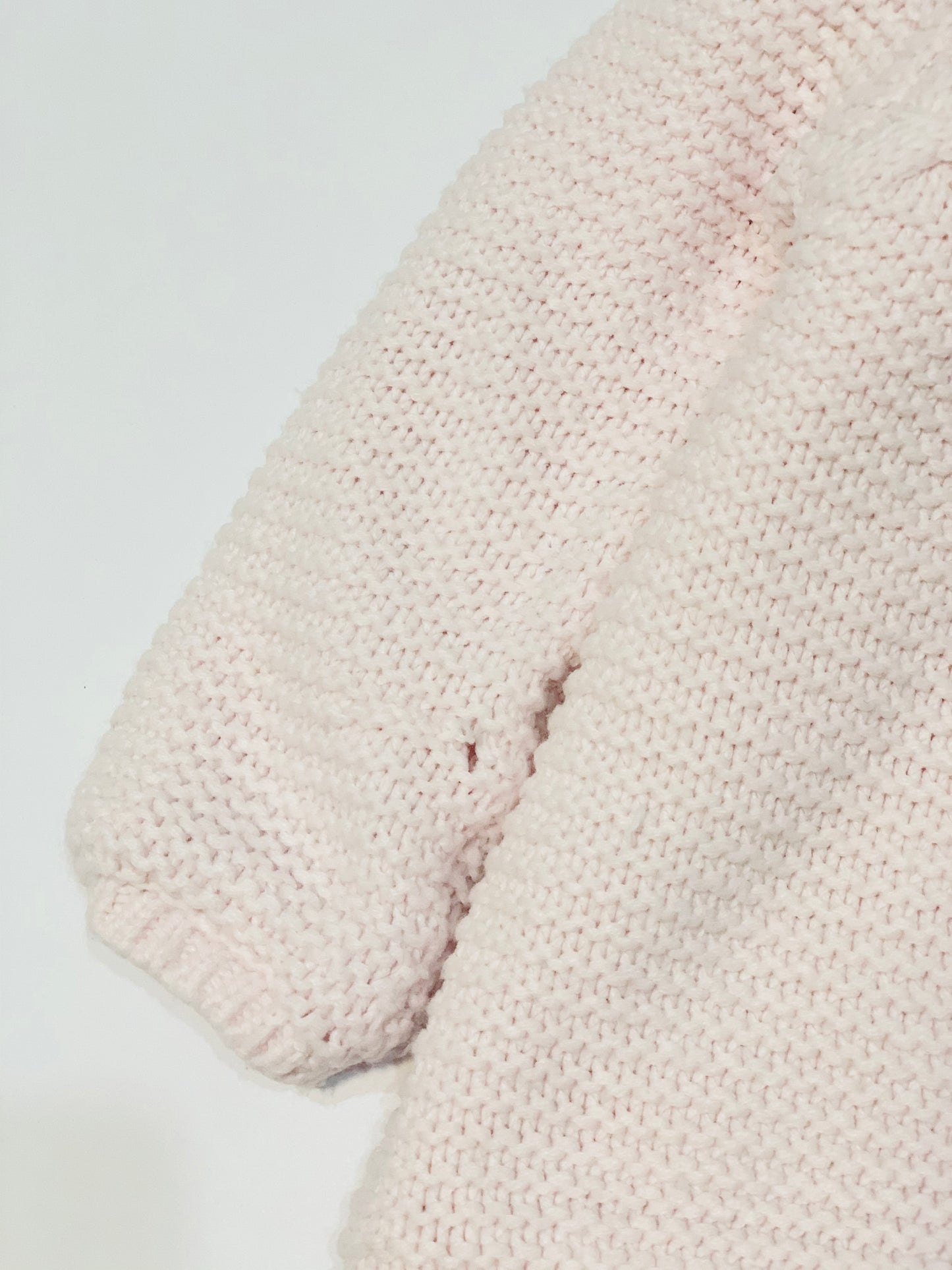 Pink hooded knit jacket - Size 0