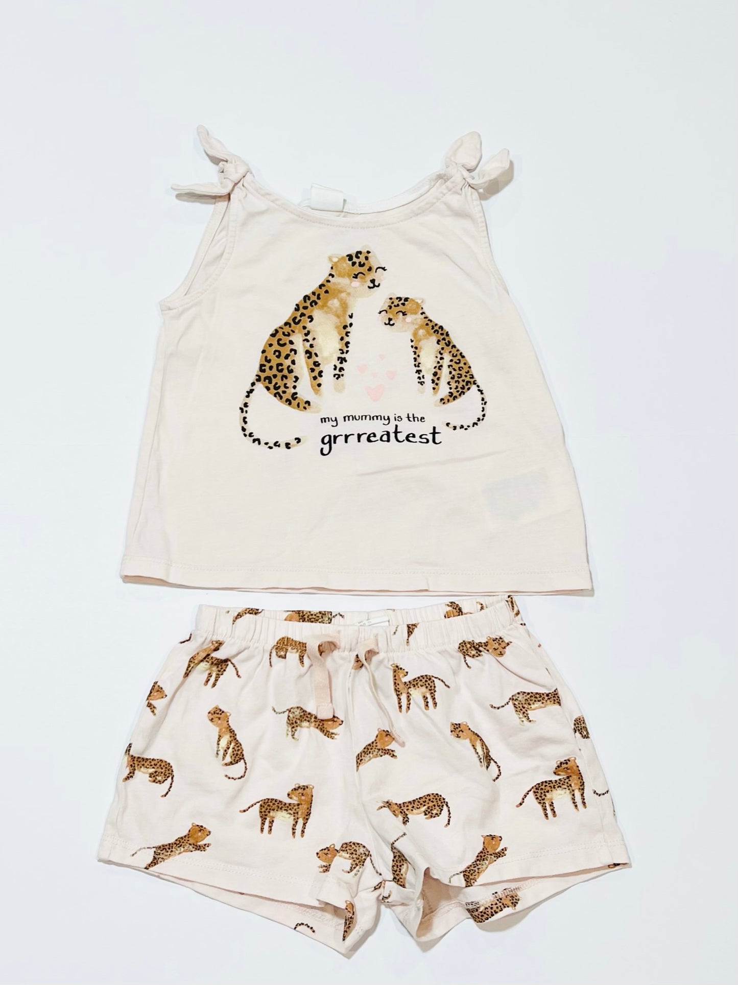 Pink leopard set - Size 1