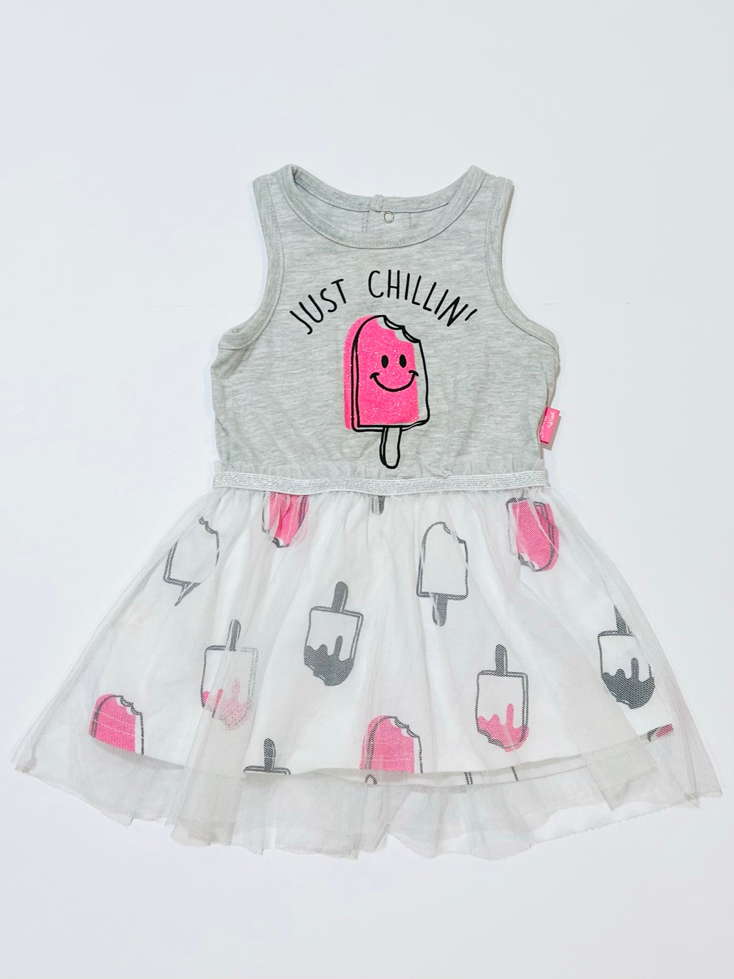 Just chillin' dress - Size 12 months