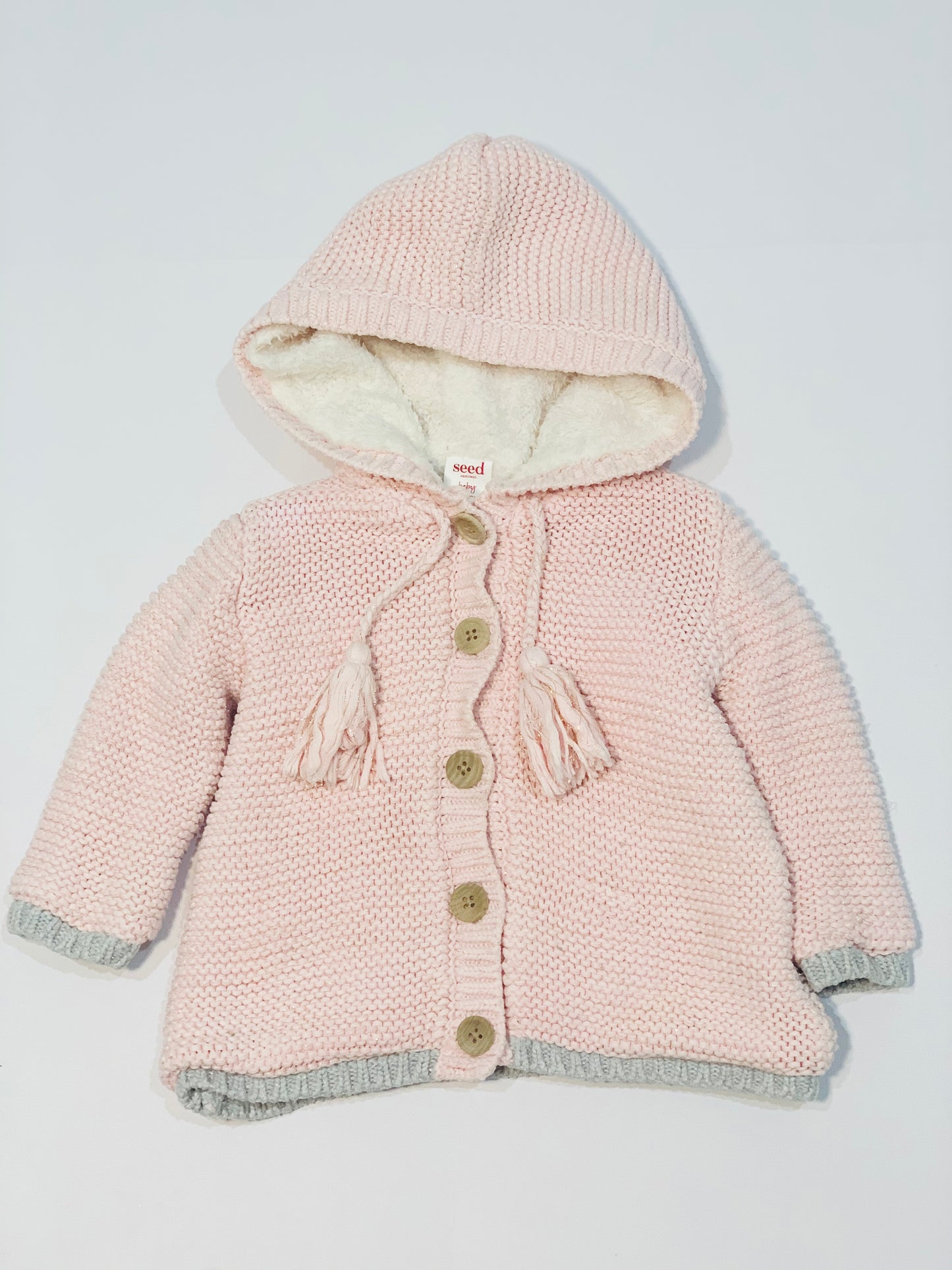 Hooded knit jacket - Size 00