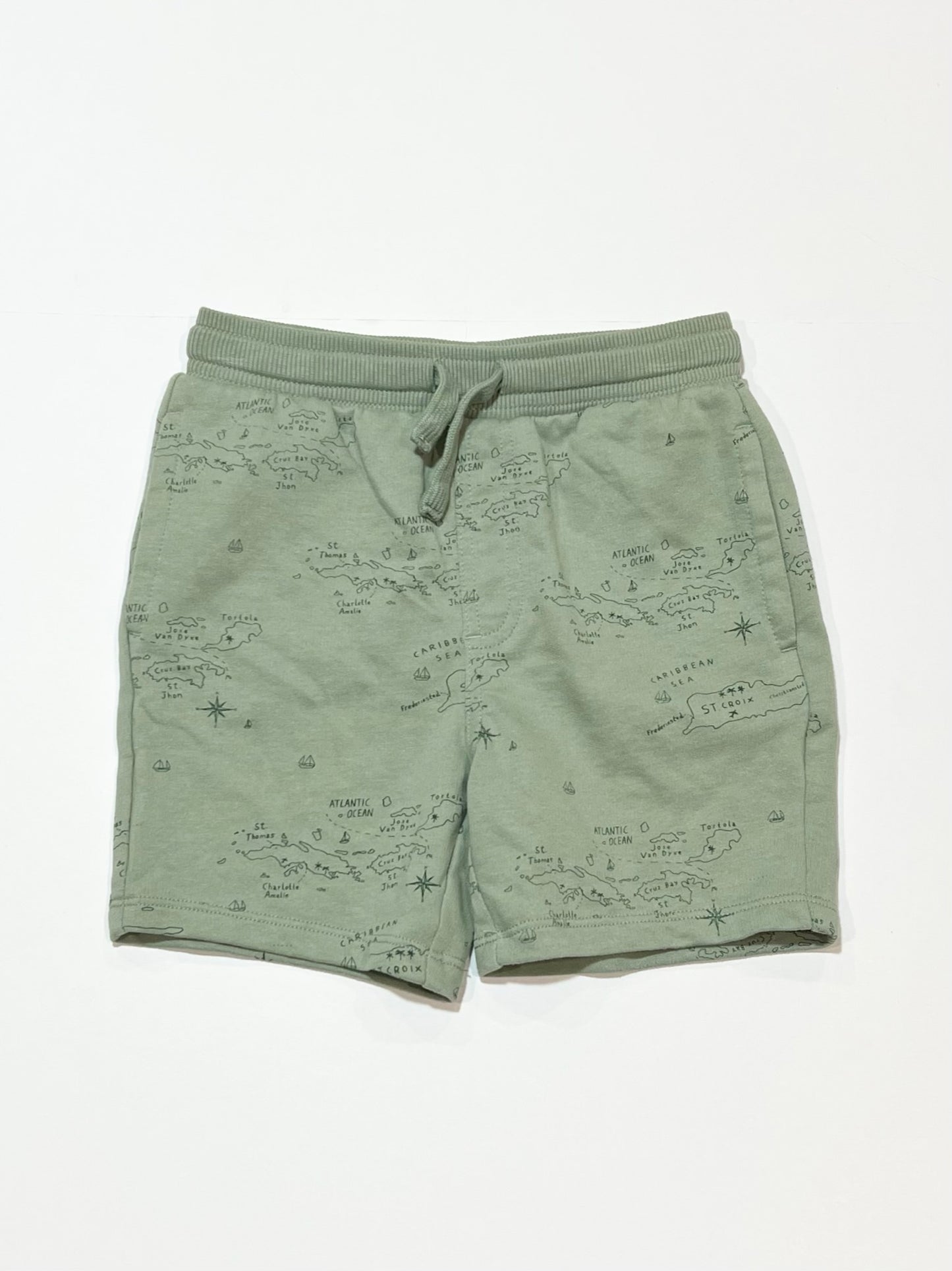 Green sweat shorts - Size 4