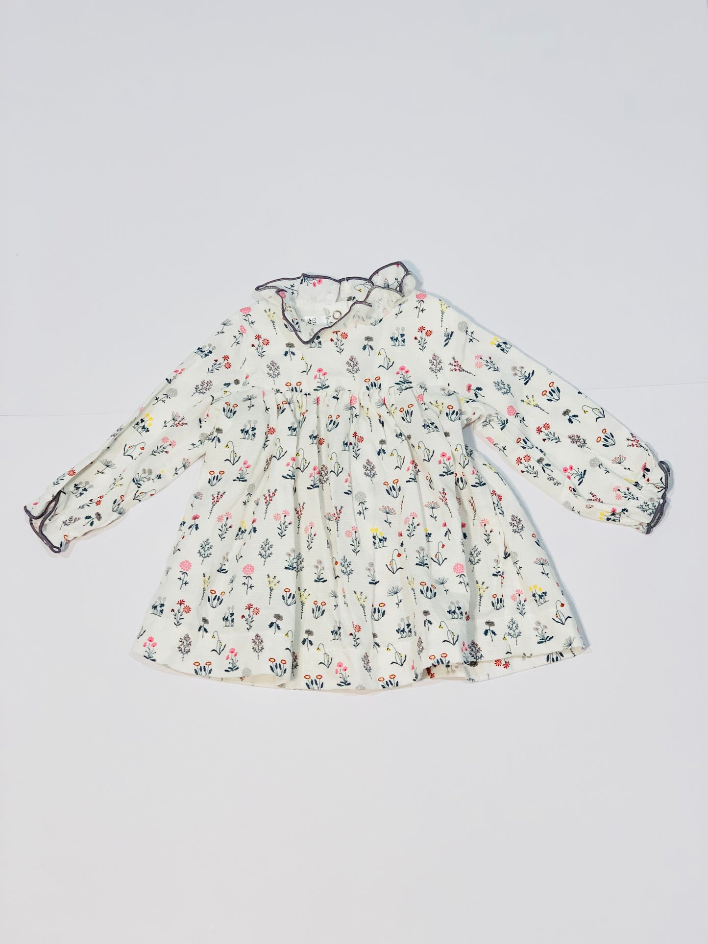 Floral collared top - Size 6 months