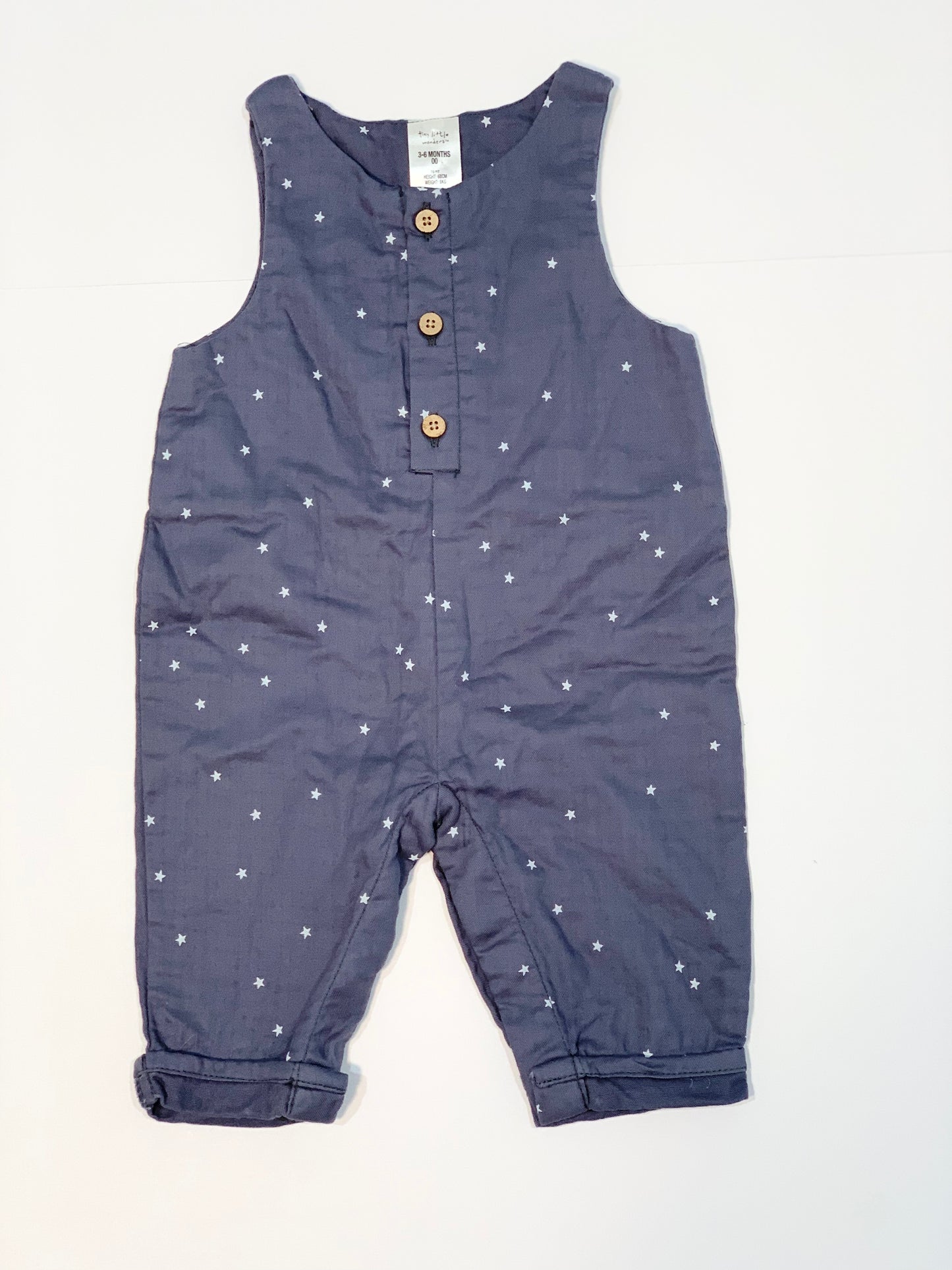 Grey stars overalls - Size 00