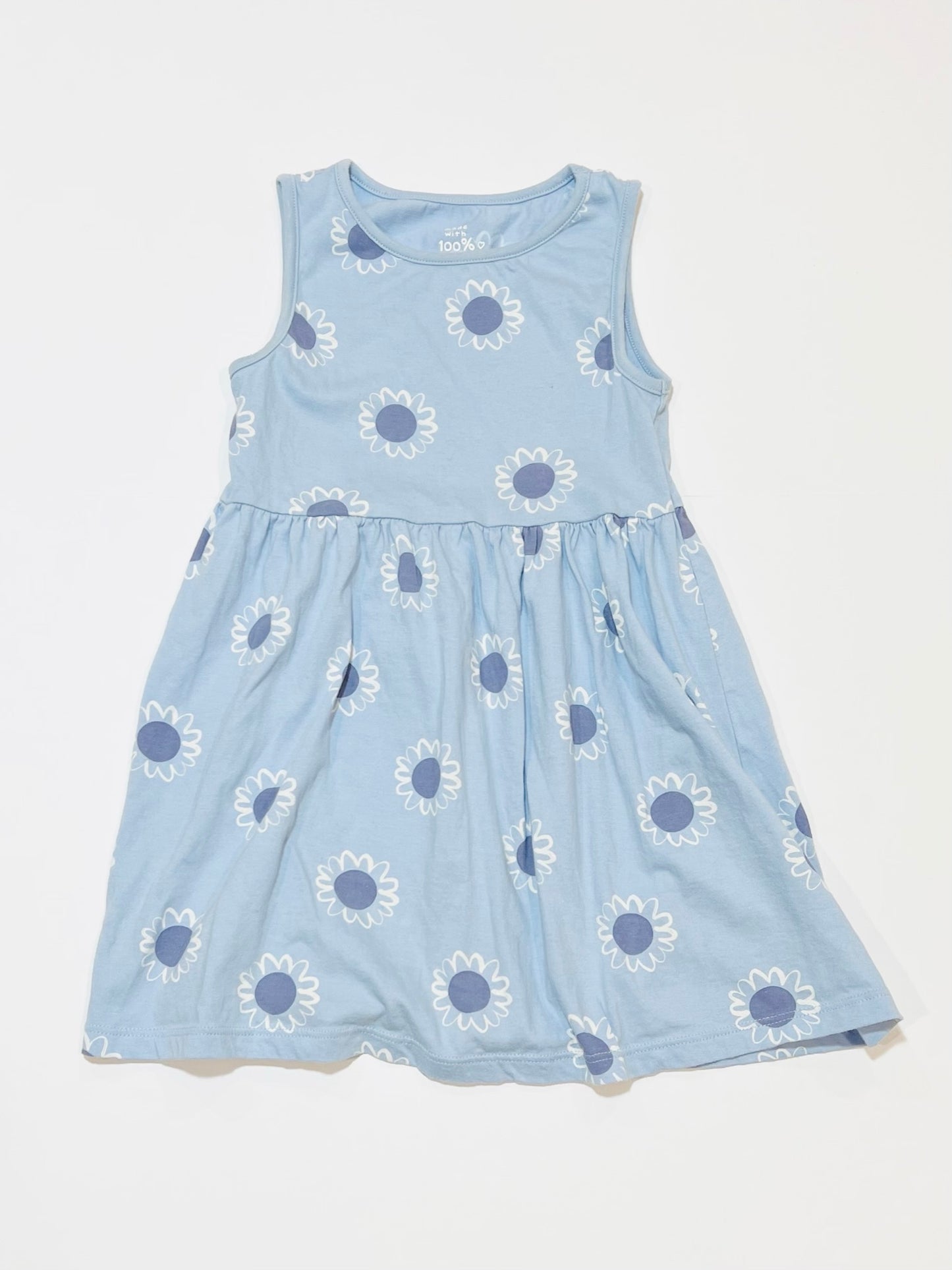 Jersey flower dress - Size 4-5