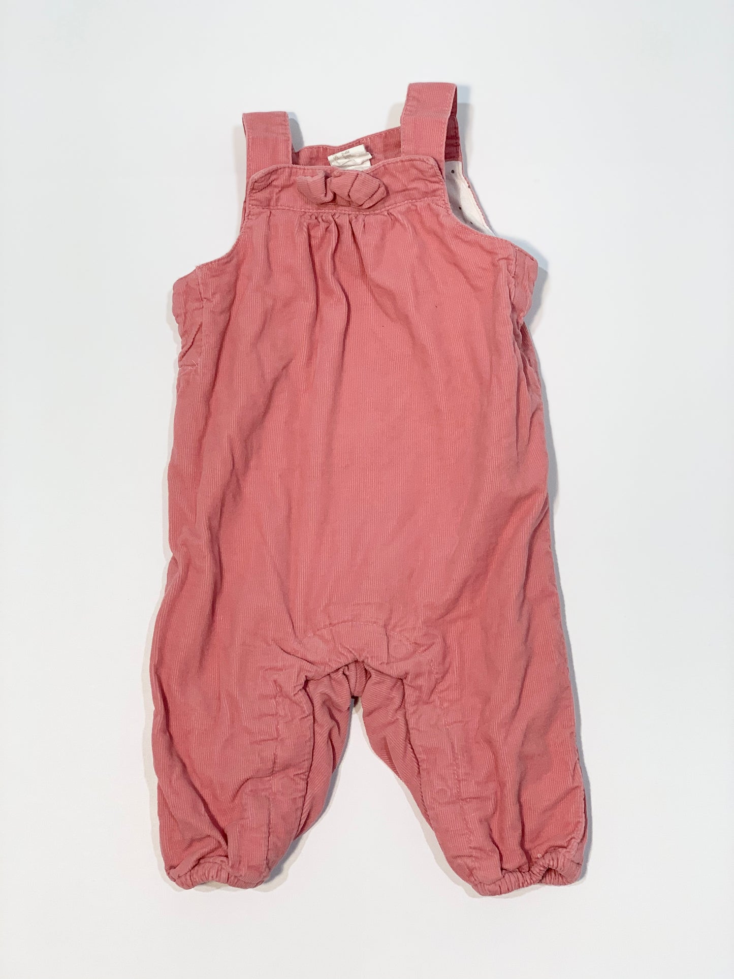 Pink corduroy overalls - Size 000