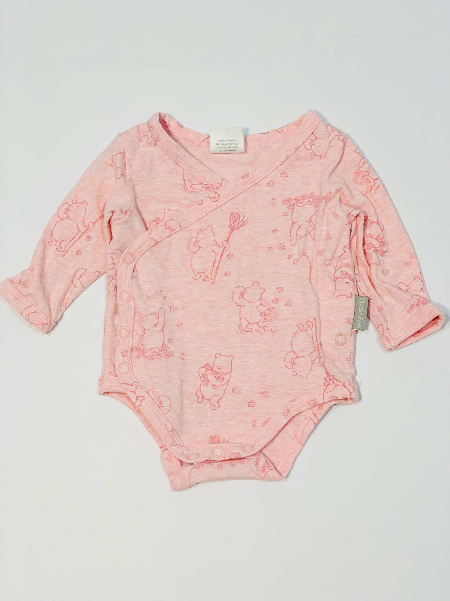 Pink Pooh bodysuit - Size 000
