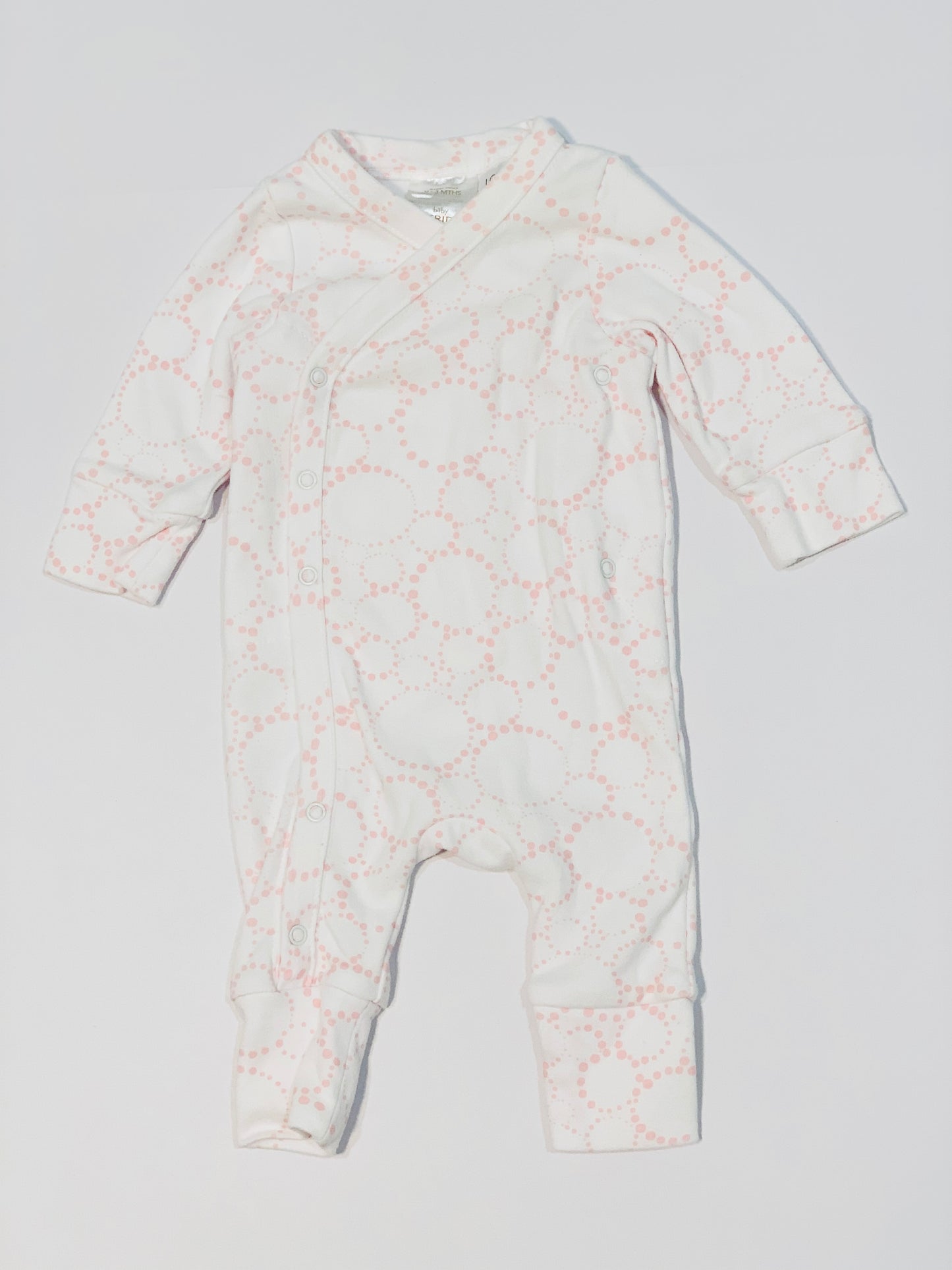 Pink bubbles onesie - Size 000