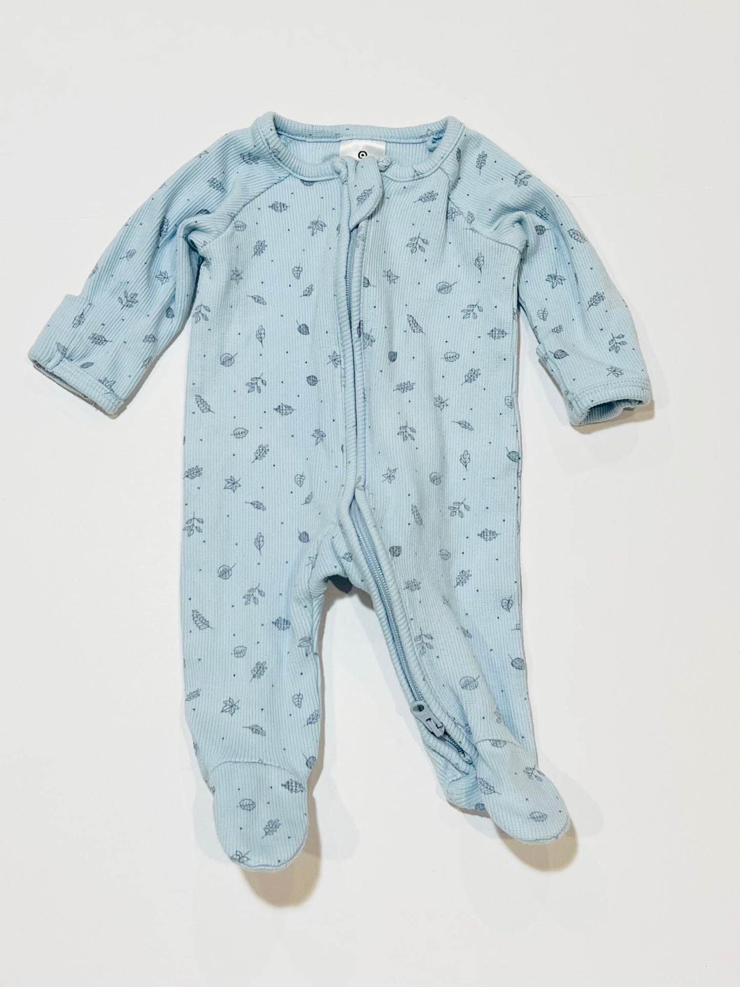 Ribbed zip onesie - Size 00000