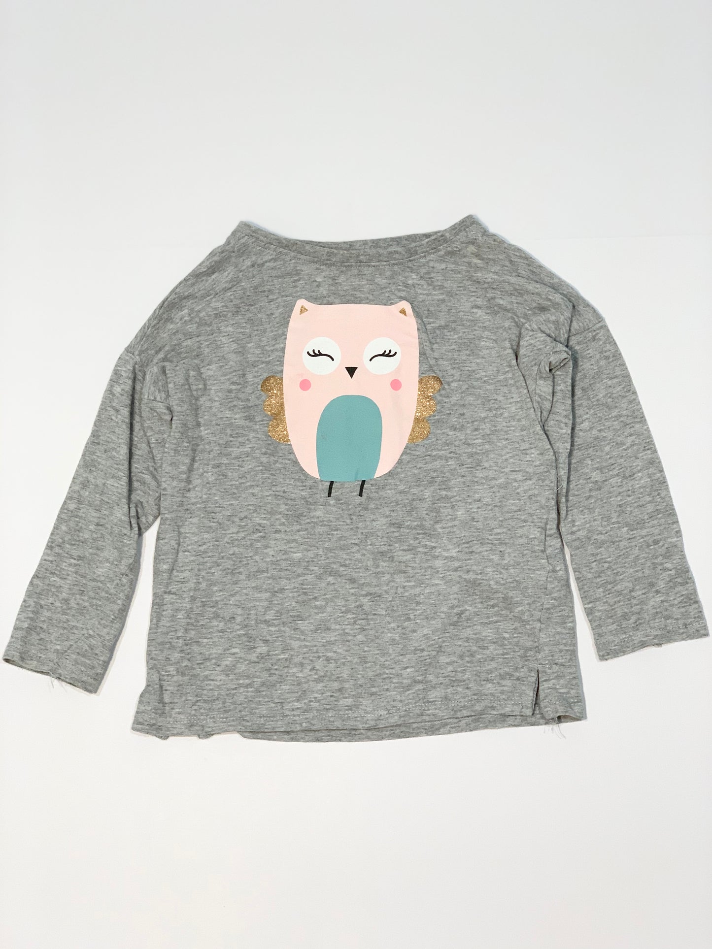 Glitter owl tee - Size 3