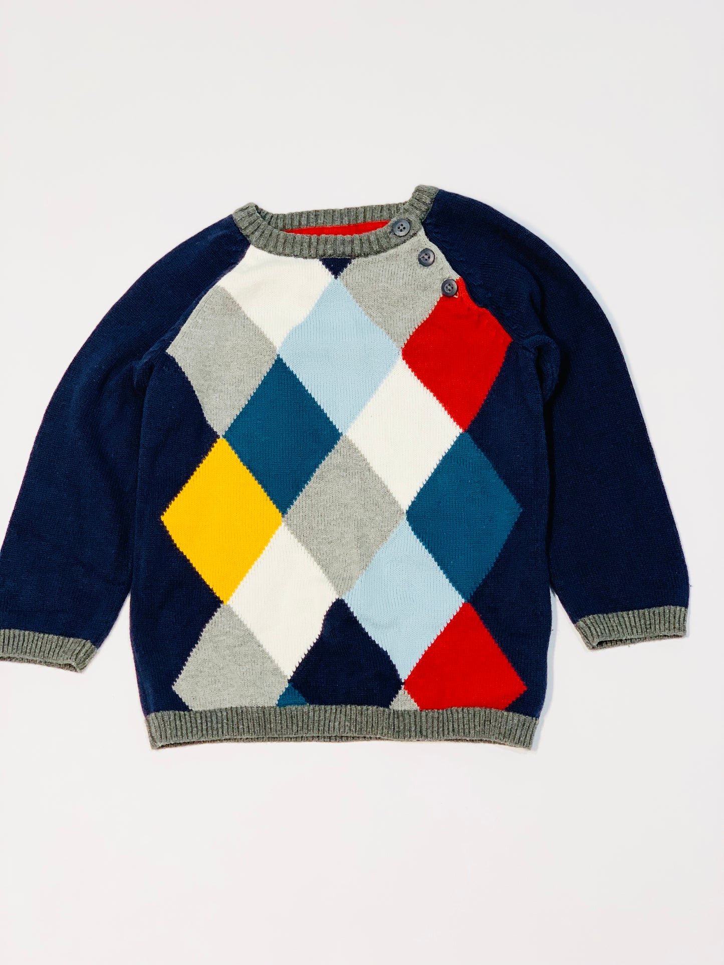Argyle knit jumper - Size 2