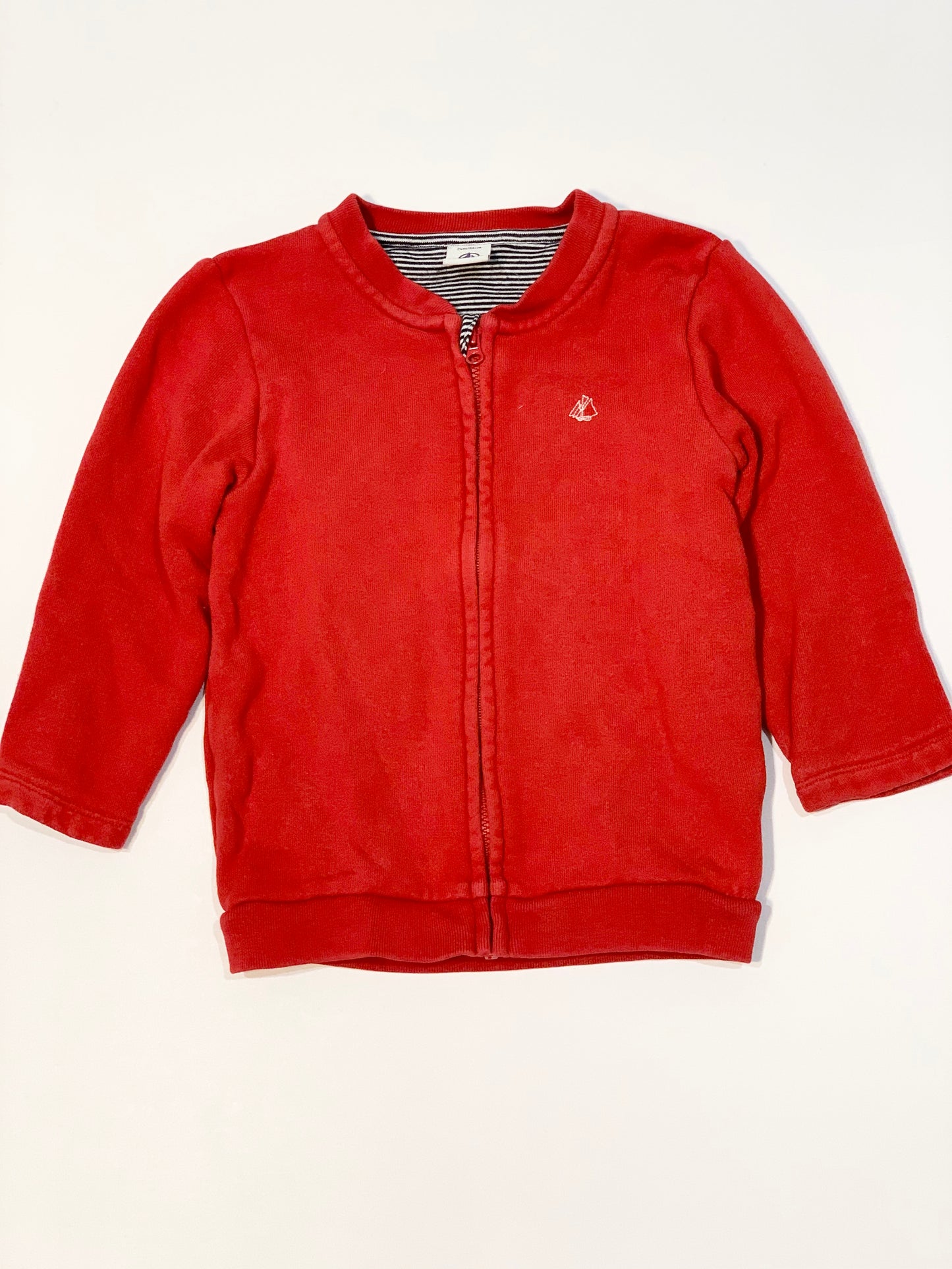Red zip jacket - Size 24 months