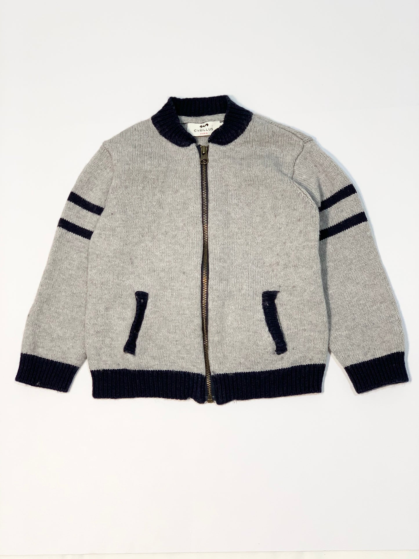 Grey zip jacket - Size 24 months