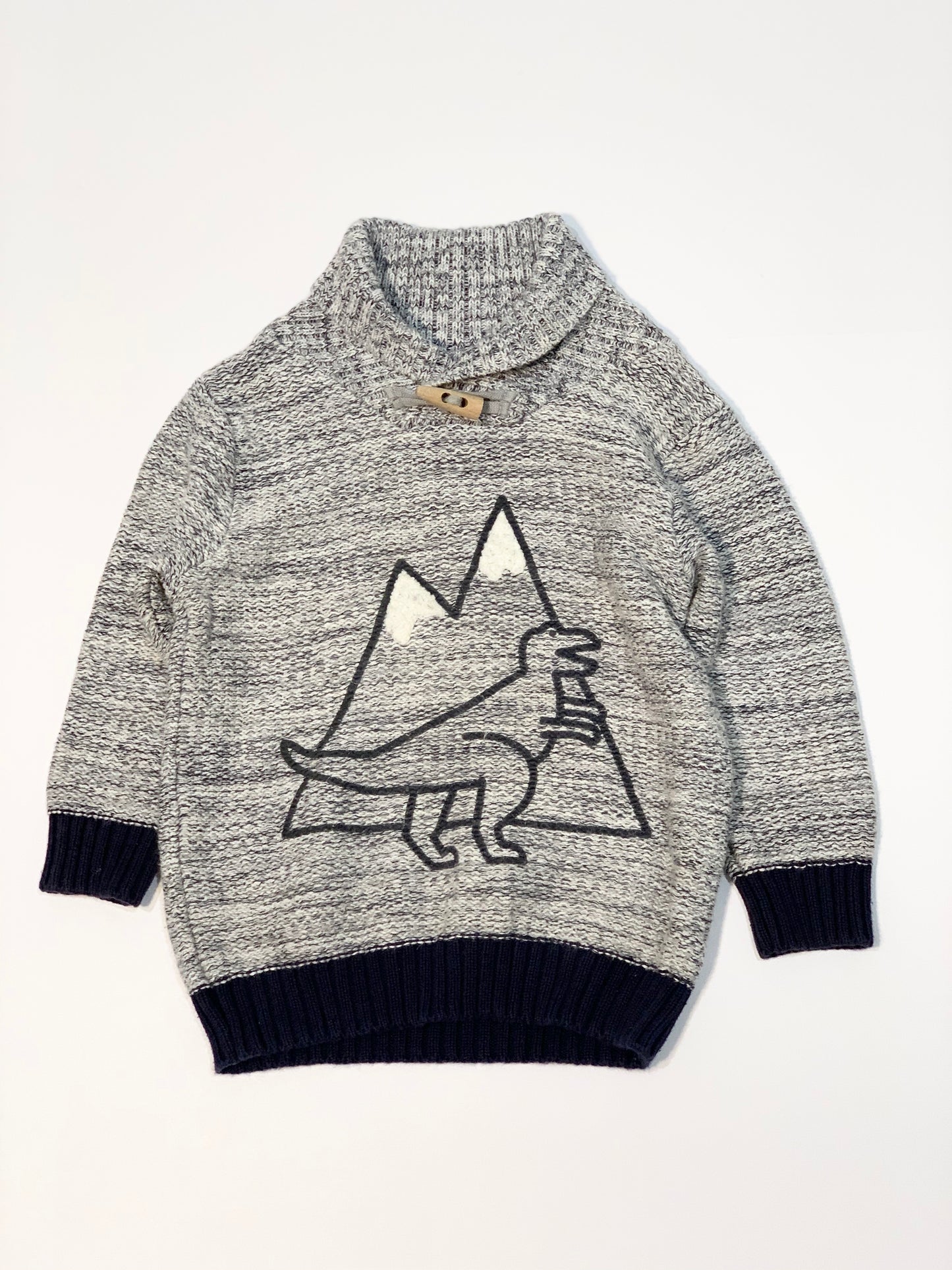 Dinosaur knit jumper - Size 2