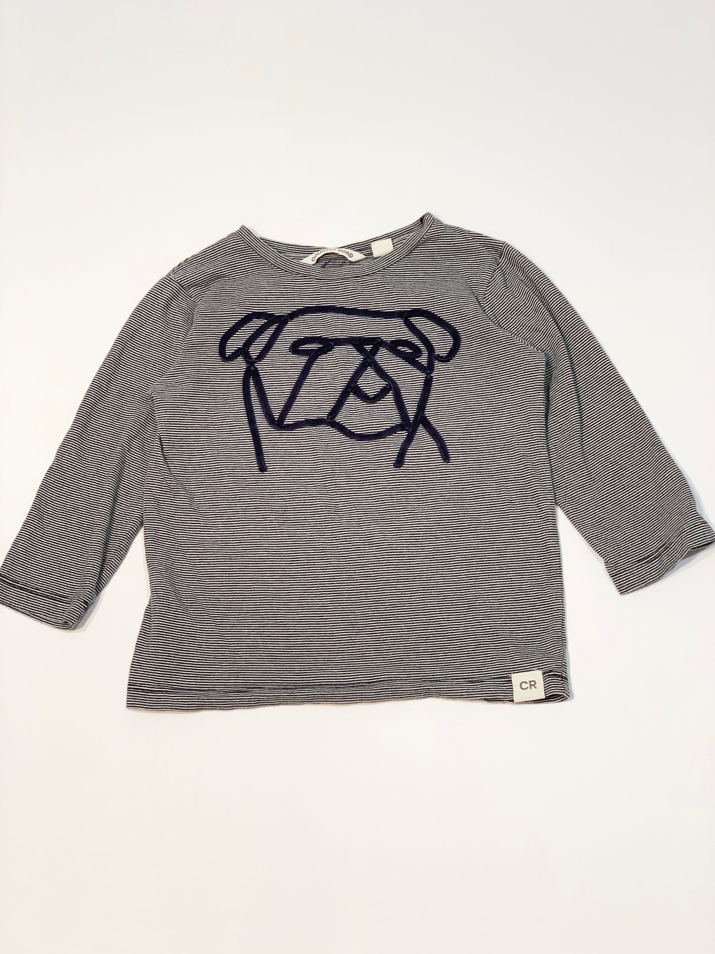 Striped bulldog top - Size 2