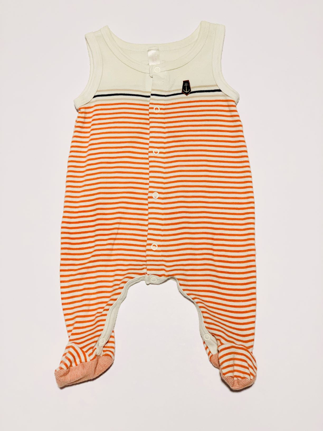 Striped romper - Size 3 months