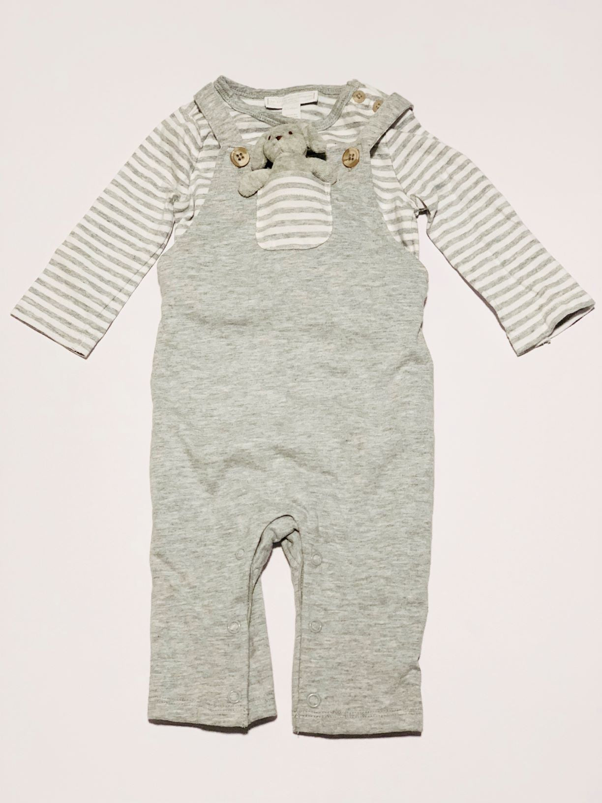 Grey bunny overall set - Size 000