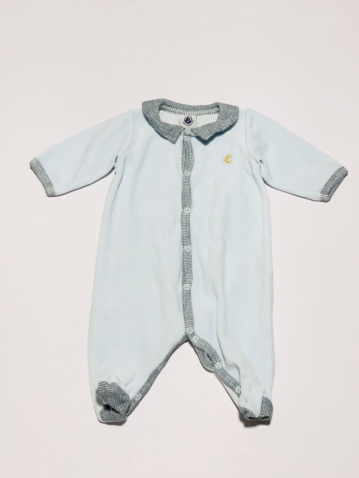 Velour onesie - Size 1 month