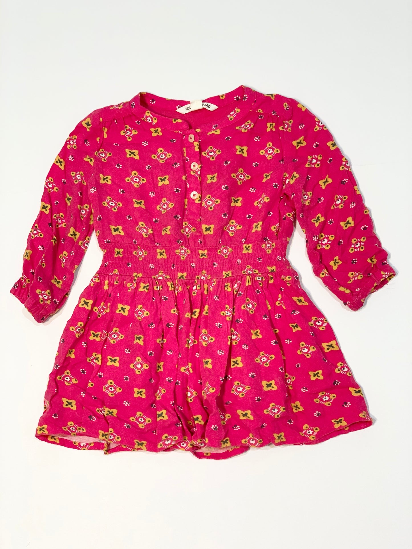 Pink floral dress - Size 2