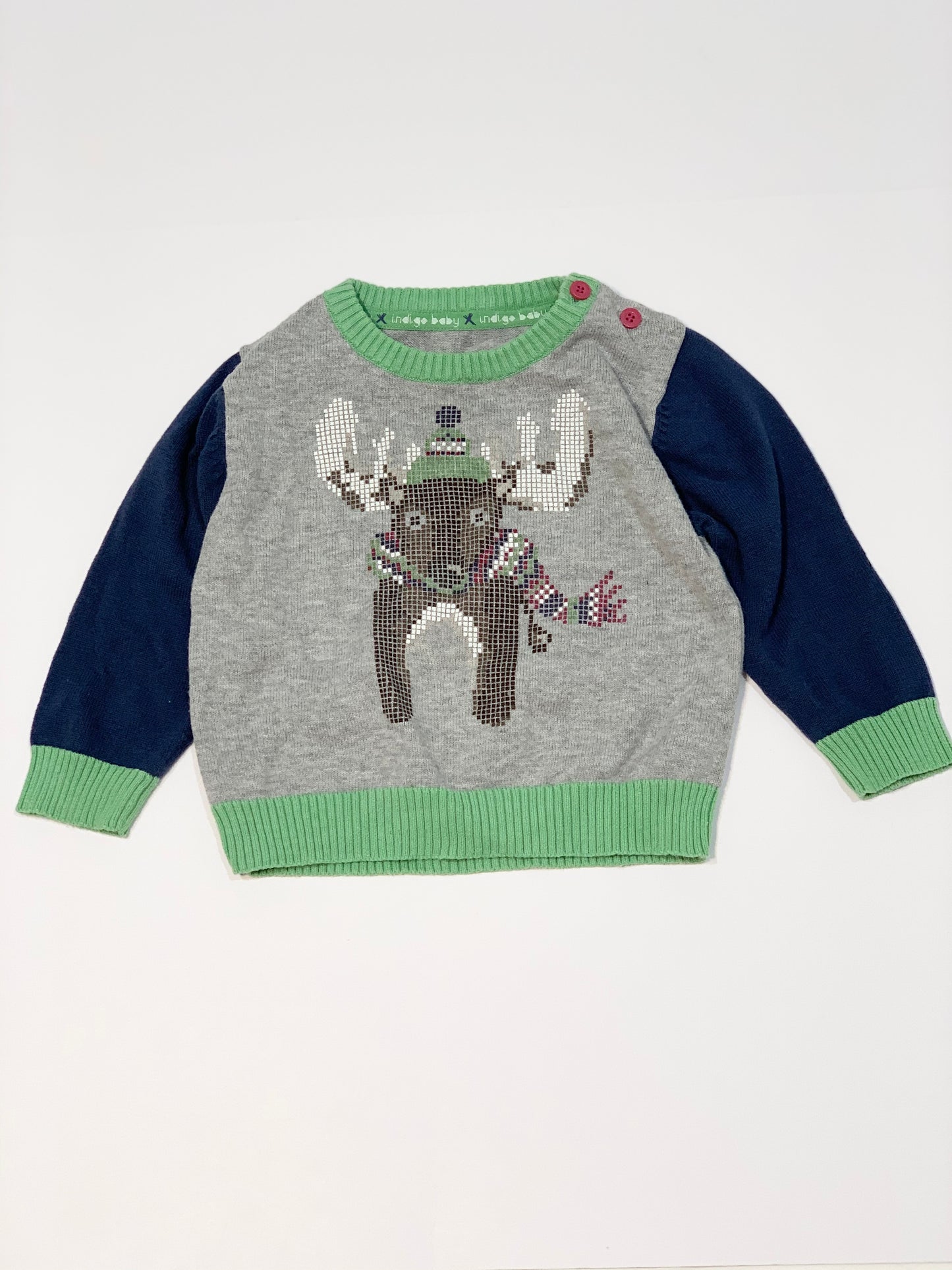 Moose knit jumper - Size 9-12 months