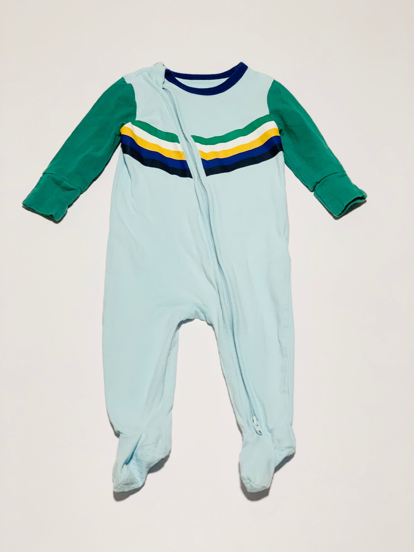 Green zip onesie - Size 00