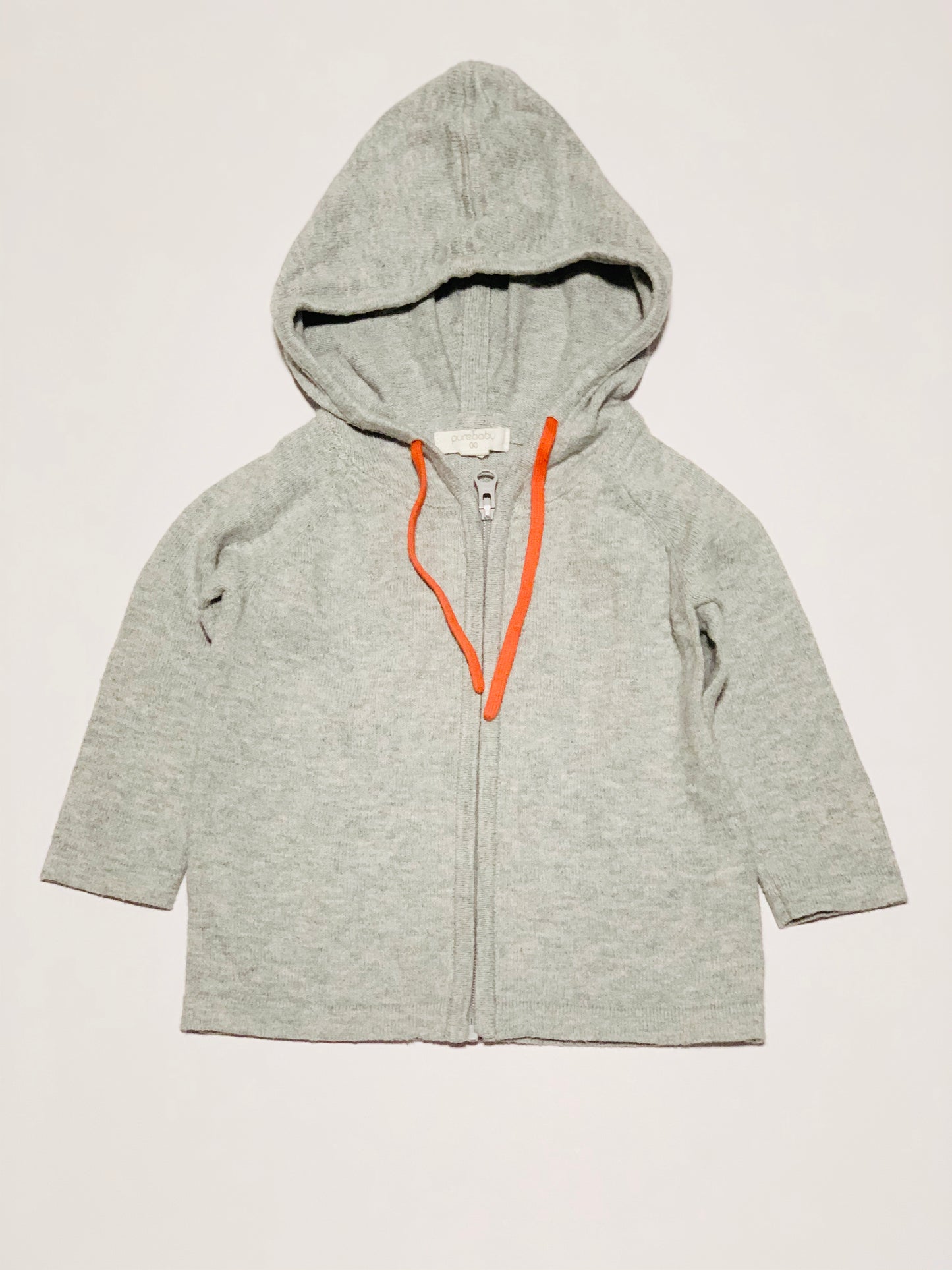 Grey hooded jumper - Size 00