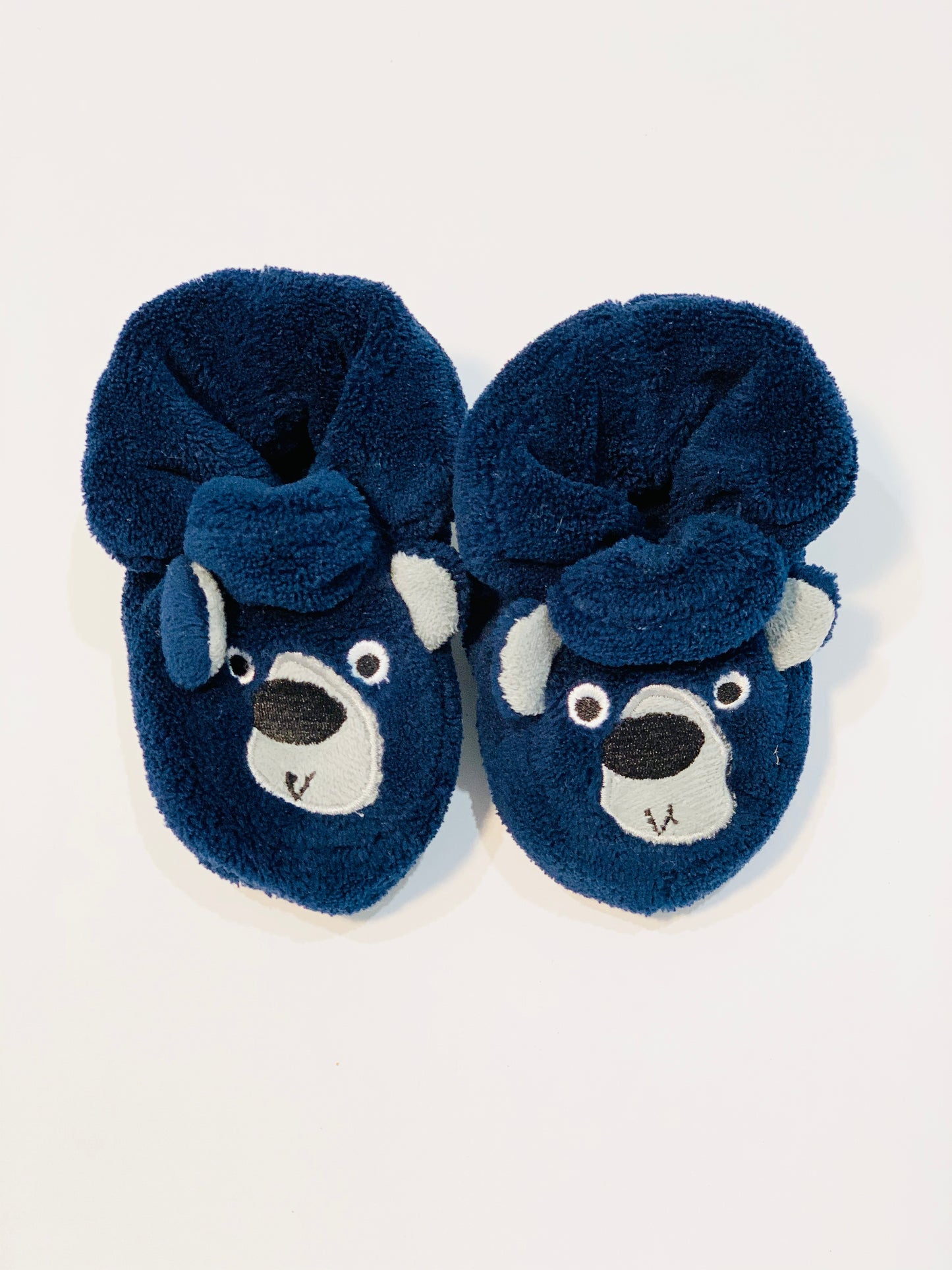 Navy bear booties - Size 3-6 months