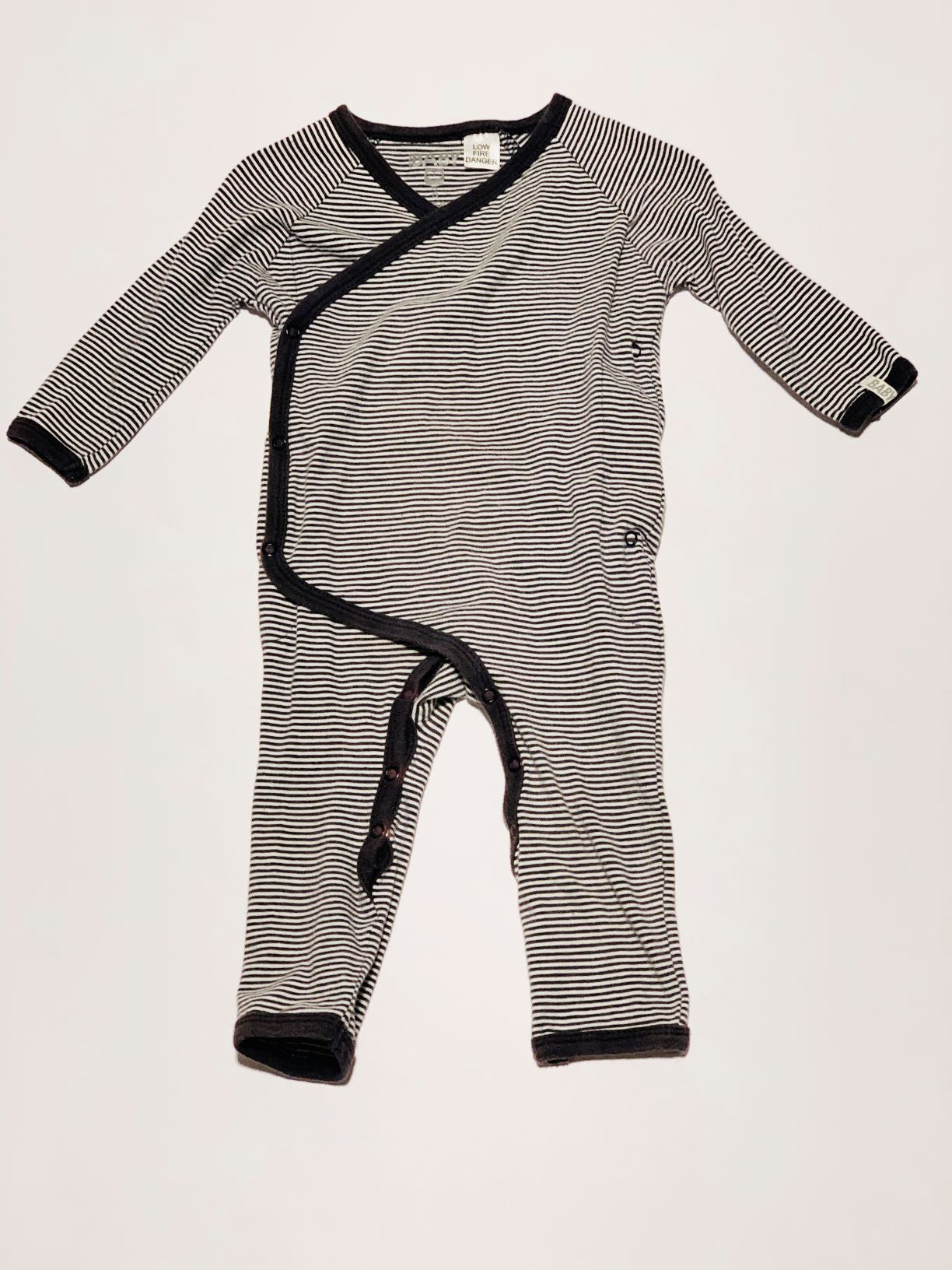 Navy striped onesie - Size 0