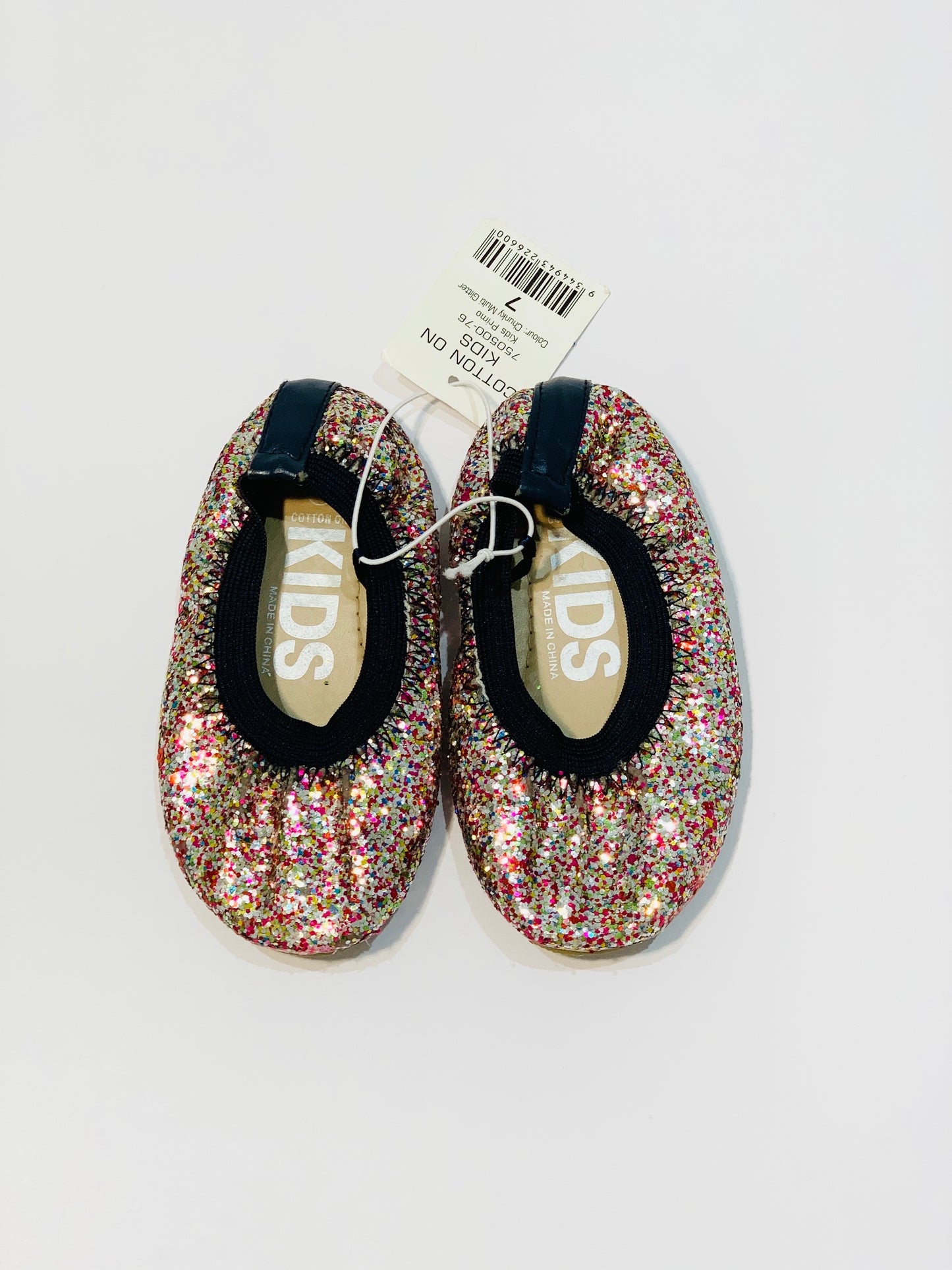 Glitter ballet flats brand new - Size 7