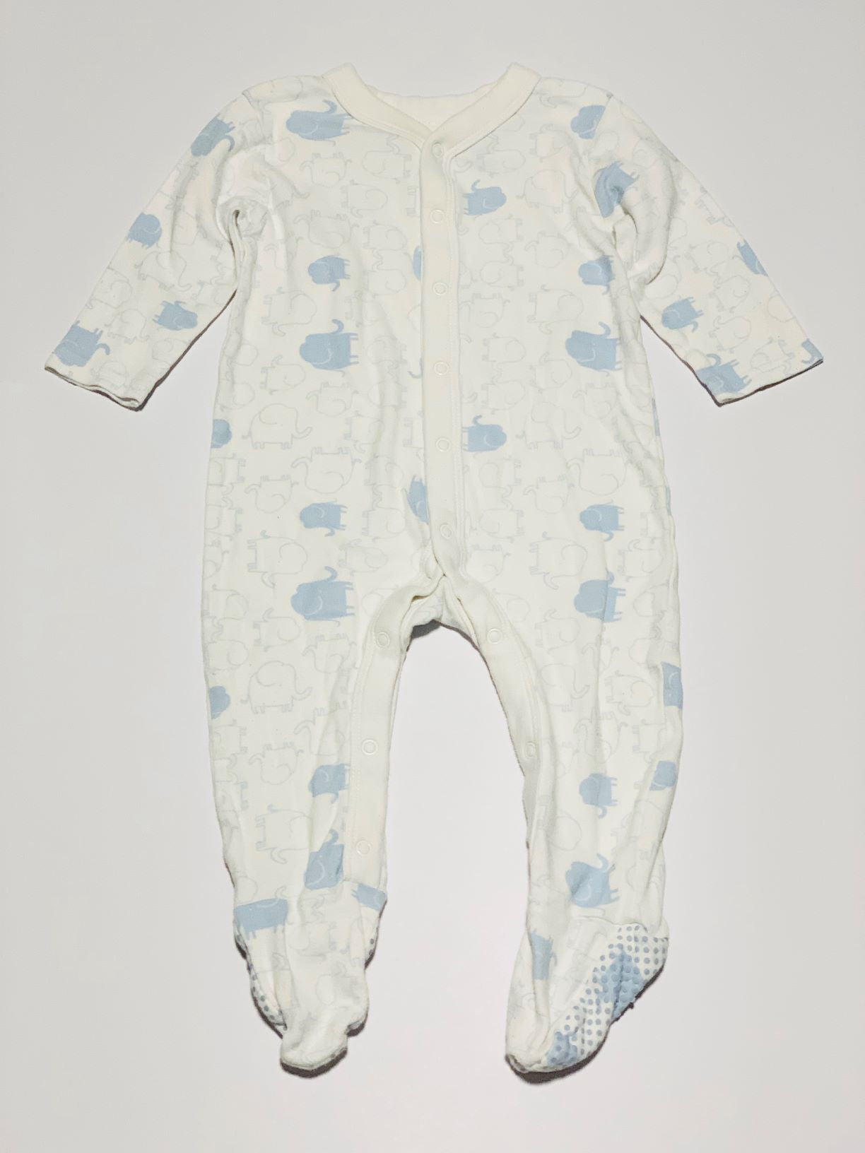 Blue elephant onesie - Size 0