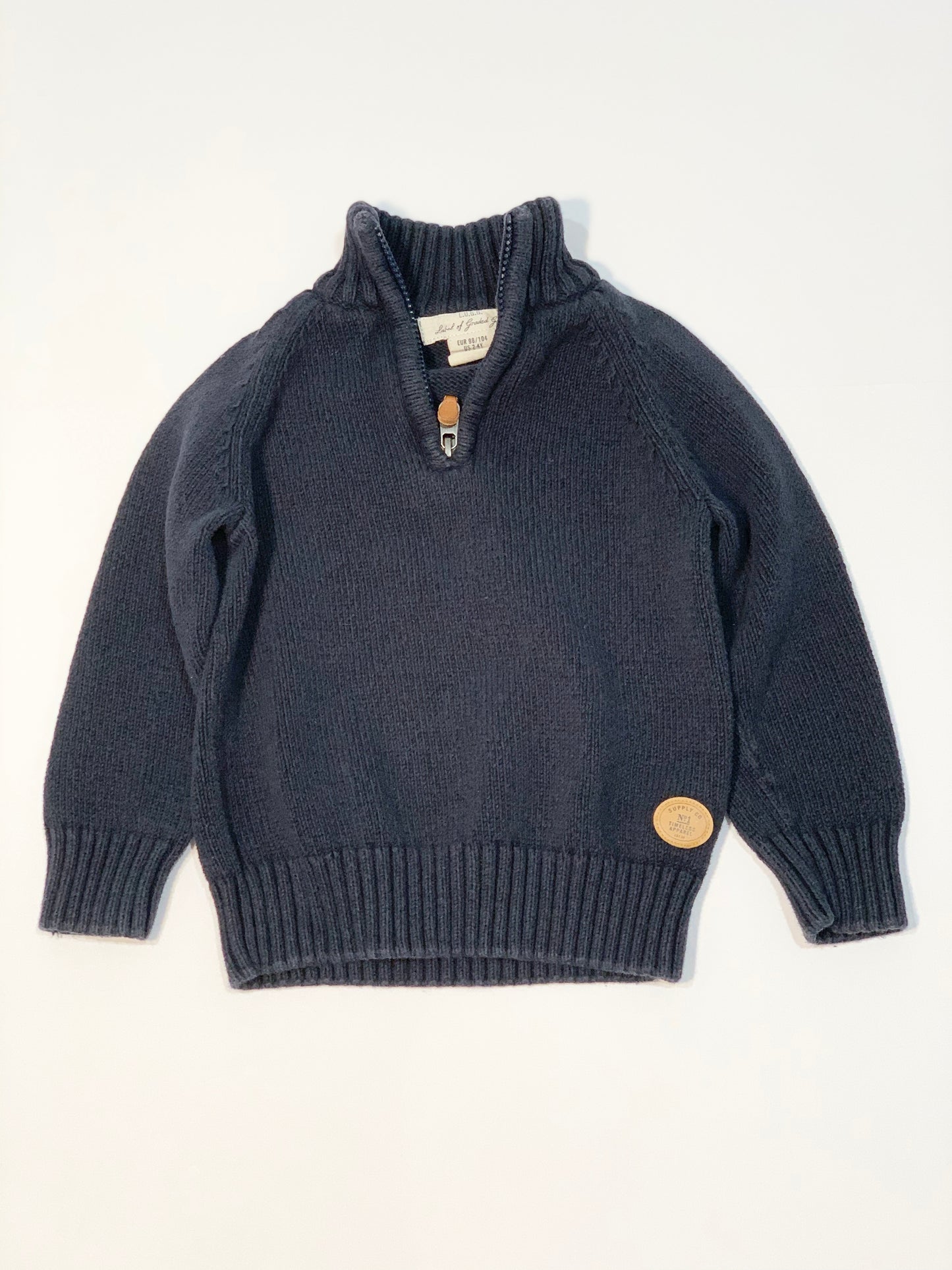 Navy knit jumper - Size 3-4