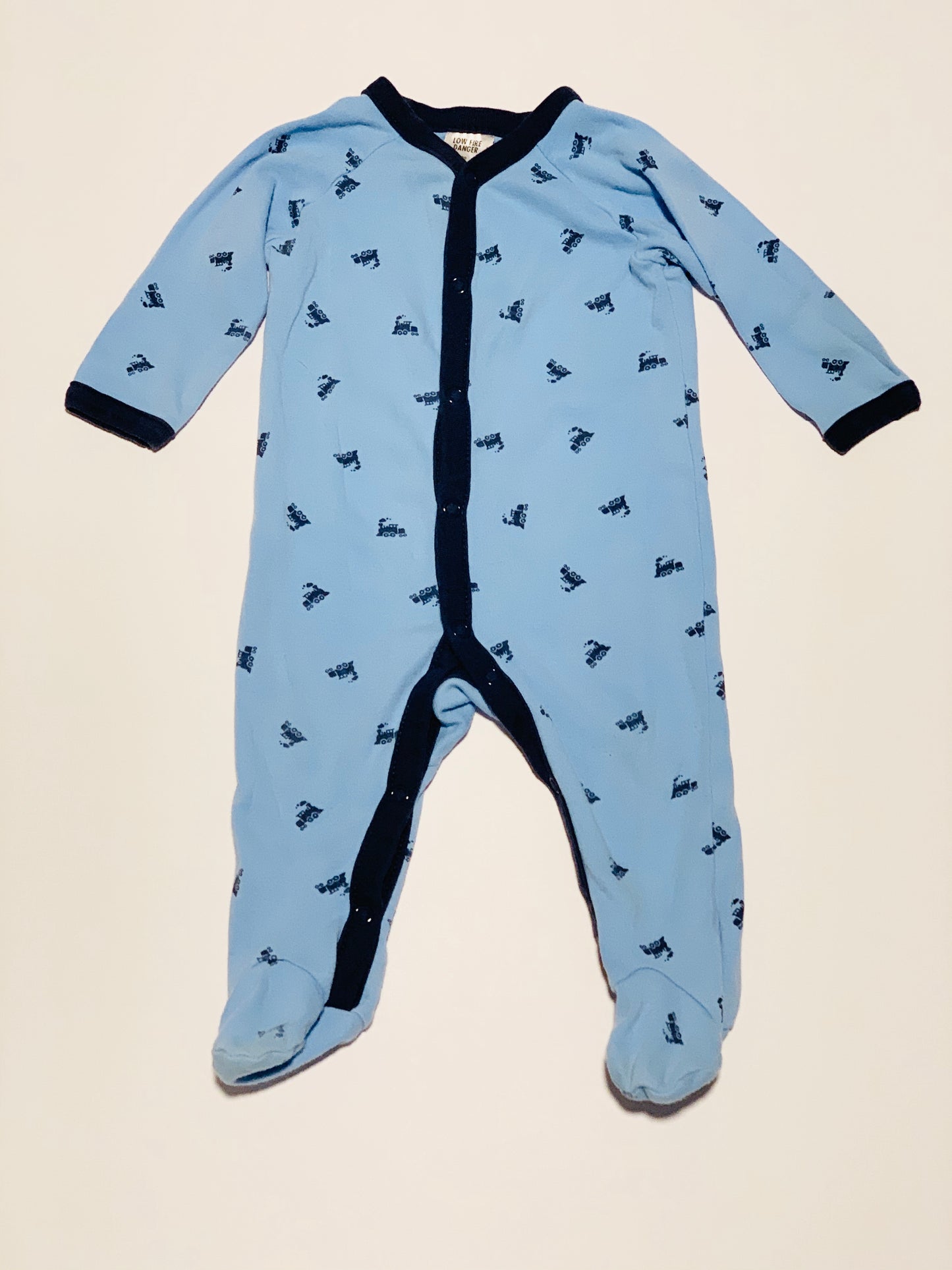 Blue train onesie - Size 00