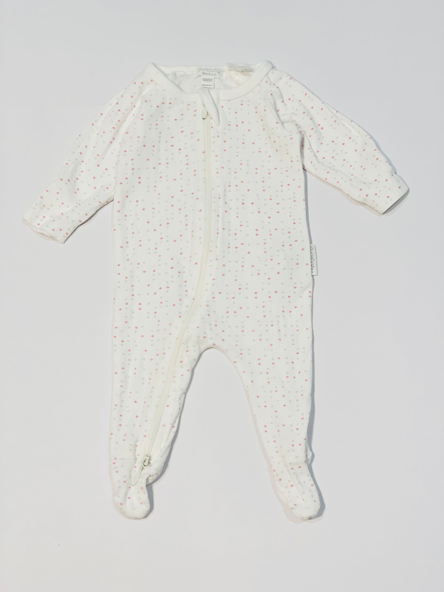 Diamonds zip onesie - Size 0000