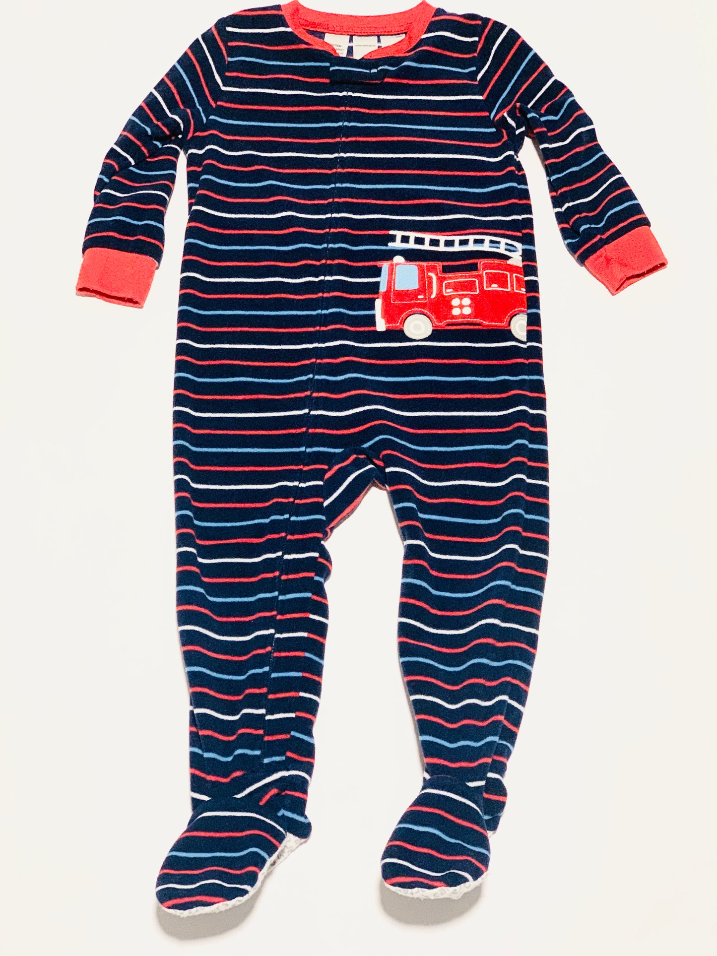 Fleece fire truck onesie - Size 2