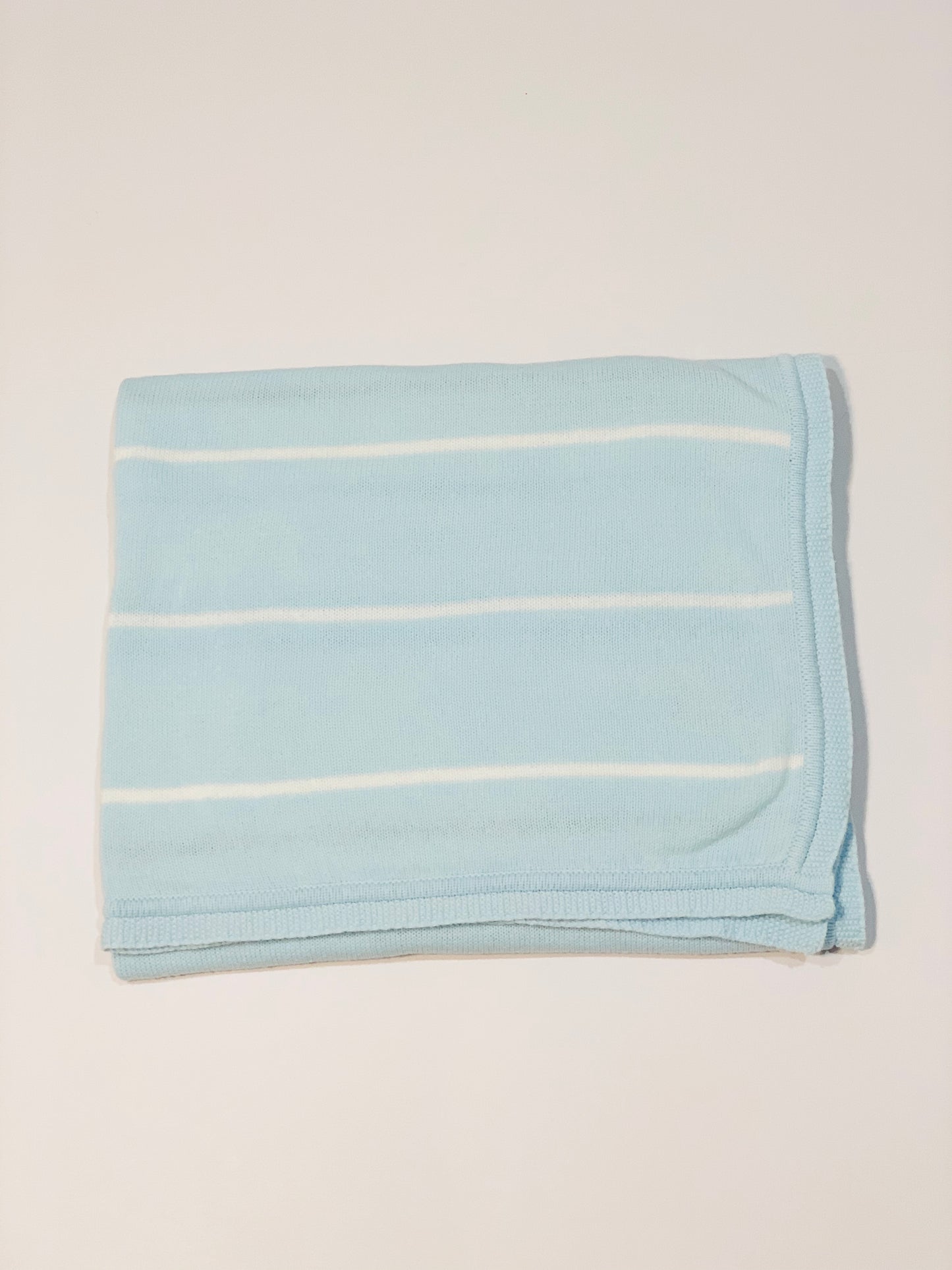 Blue pram blanket