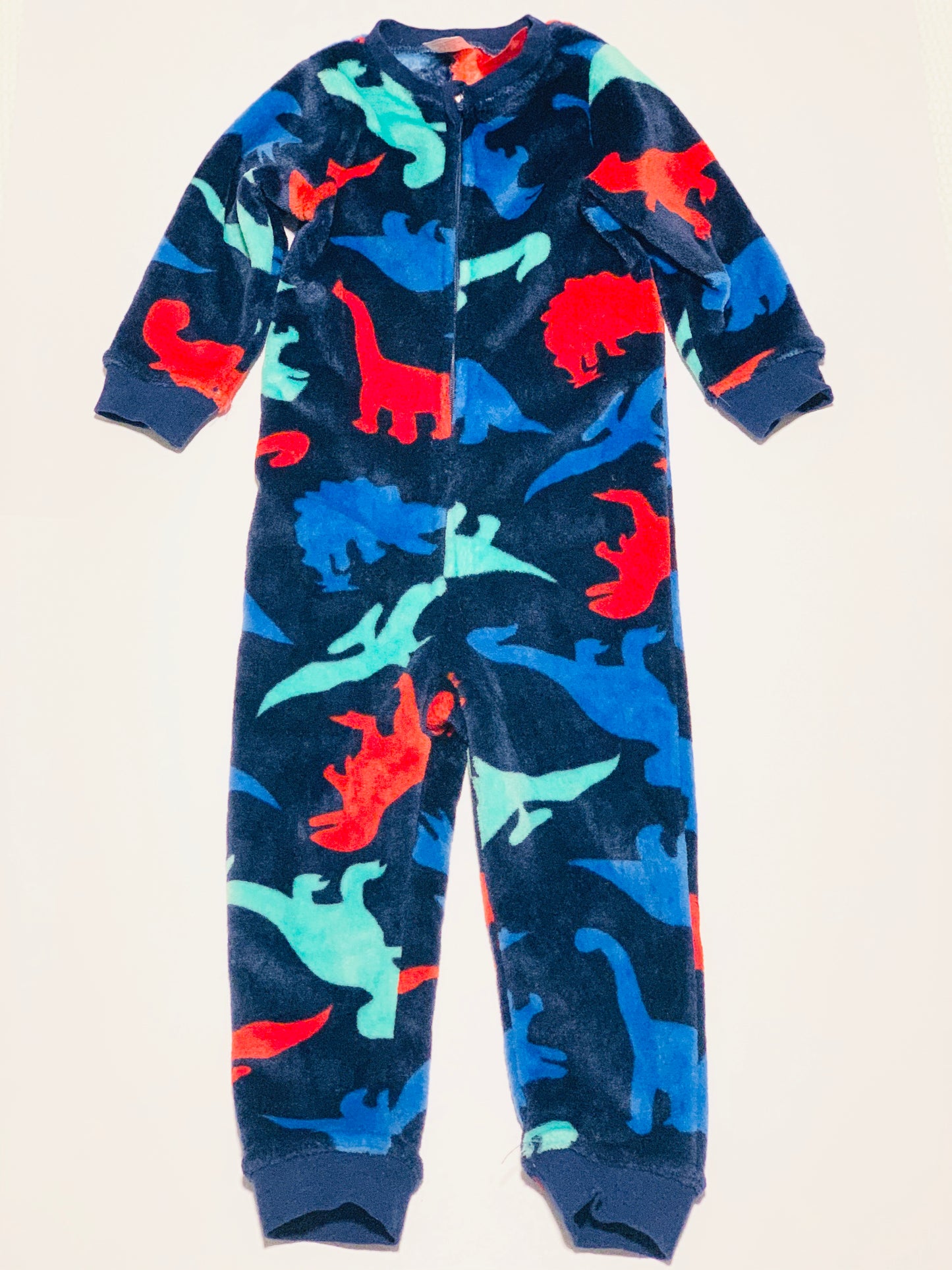 Fleecy dinosaur onesie - Size 2