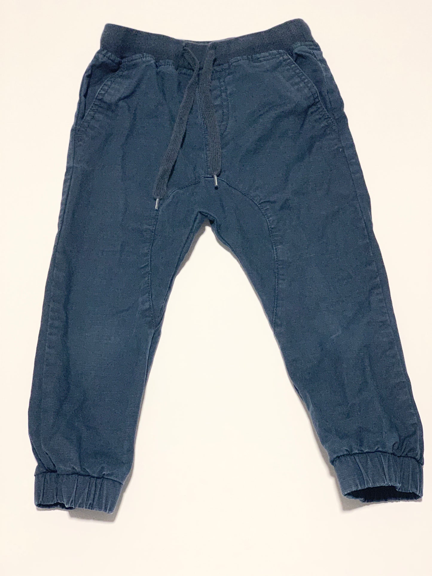 Navy woven pants - Size 2