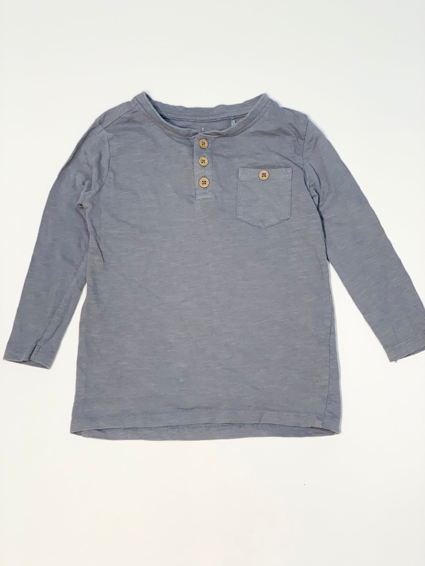 Grey button top - Size 2