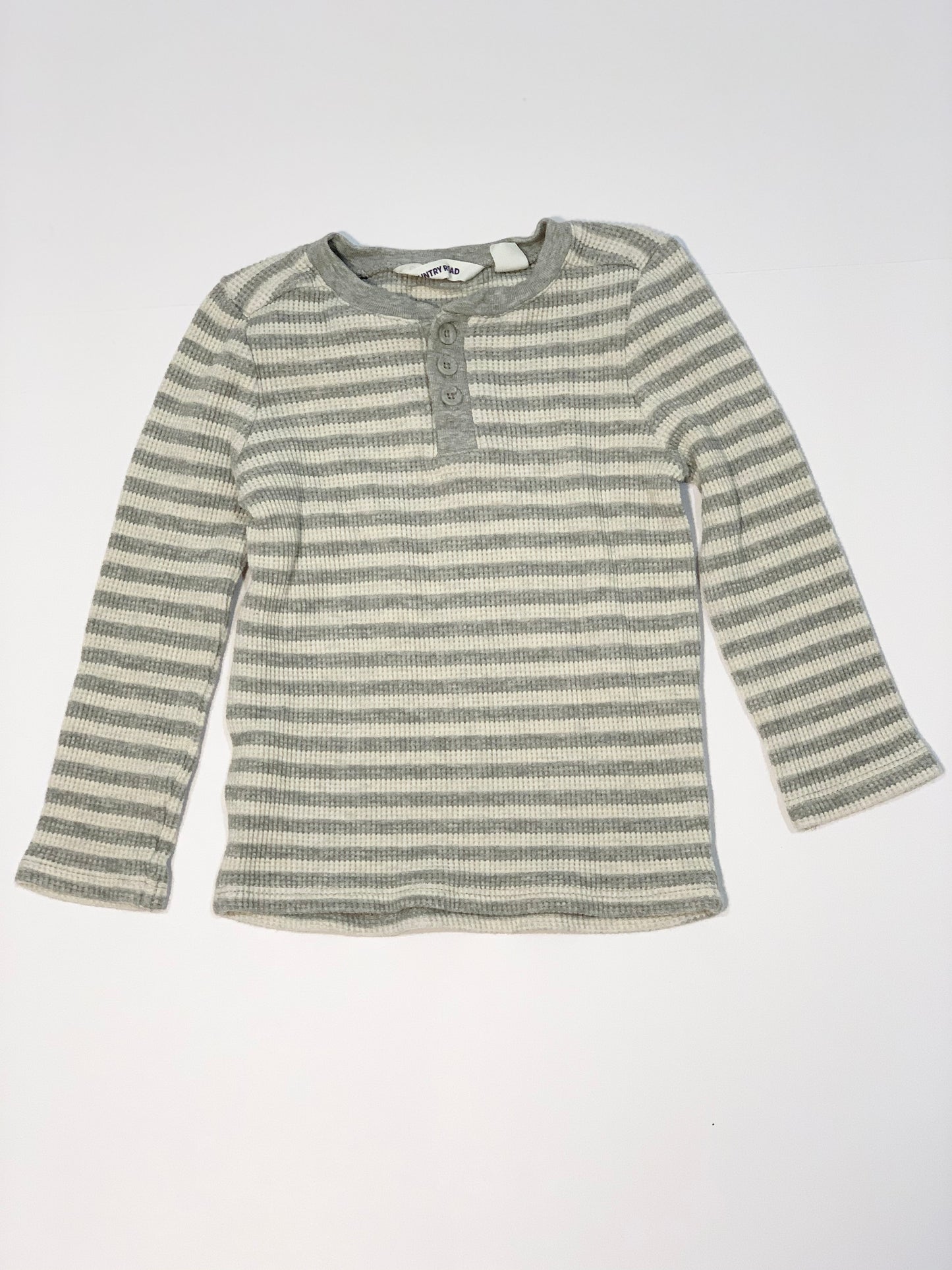 Striped waffle top - Size 2