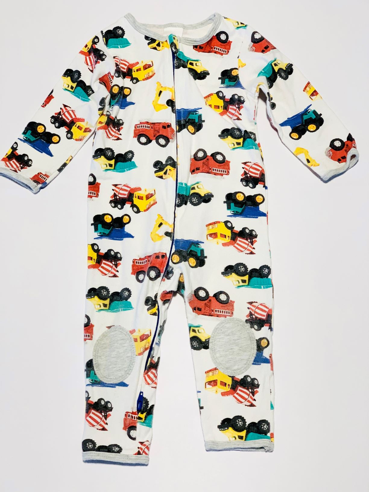Trucks zip onesie - Size 0