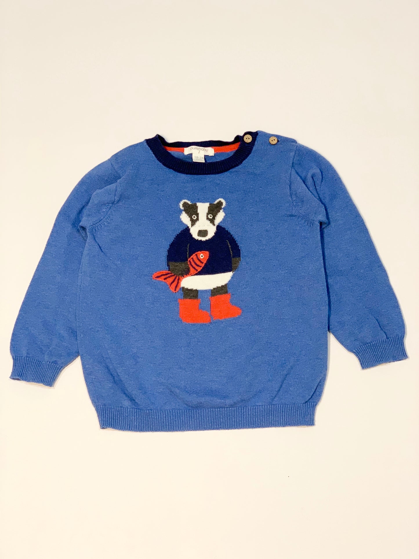 Badger knit jumper - Size 2