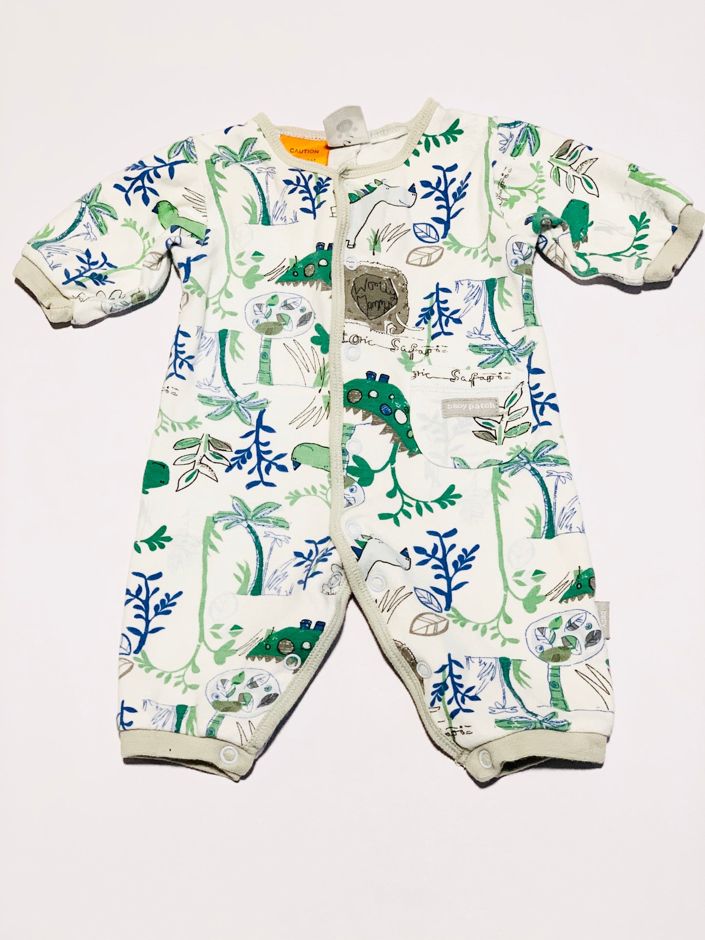 Dinosaur onesie - Size 0000